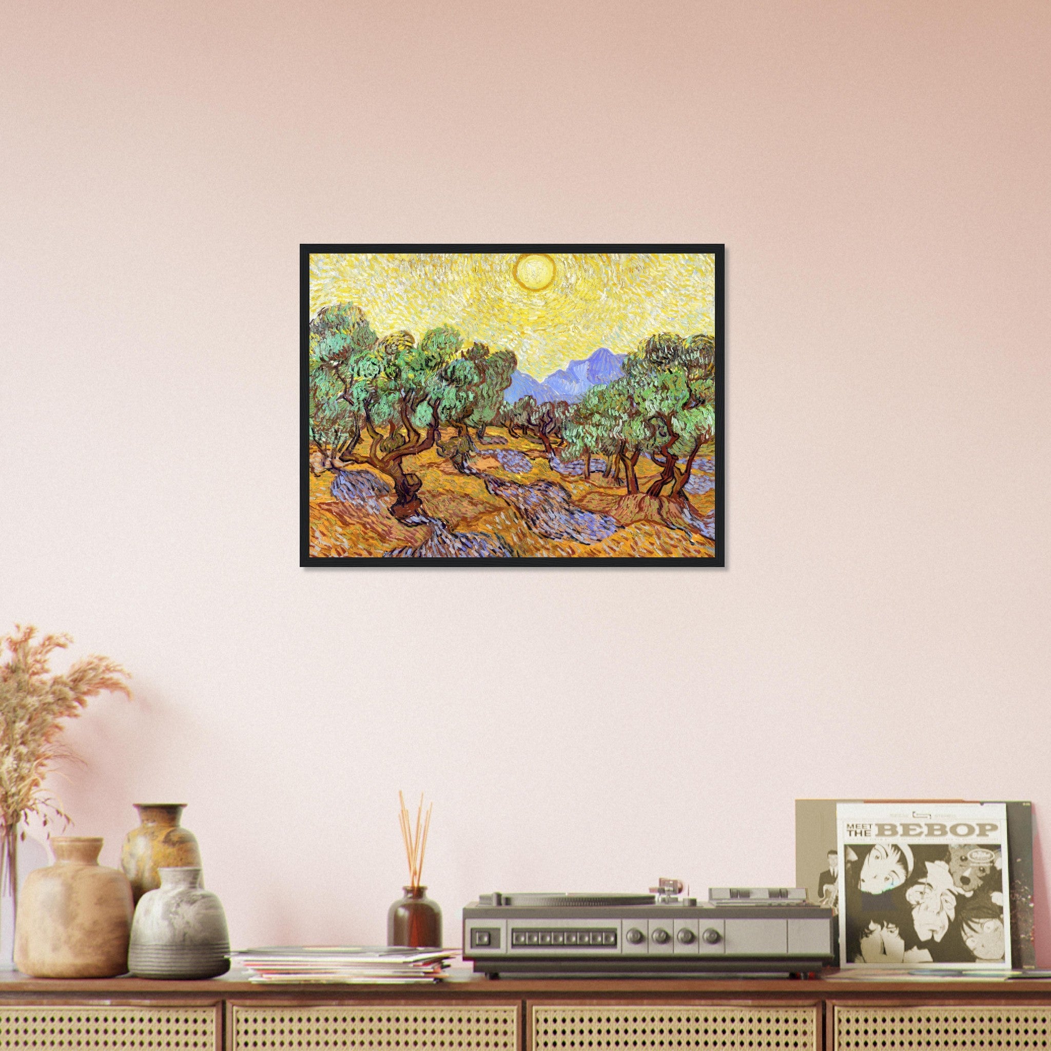 Olive Trees Framed Print, Vincent Van Gogh 1889 Vintage Fall Tree Framed - WallArtPrints4U