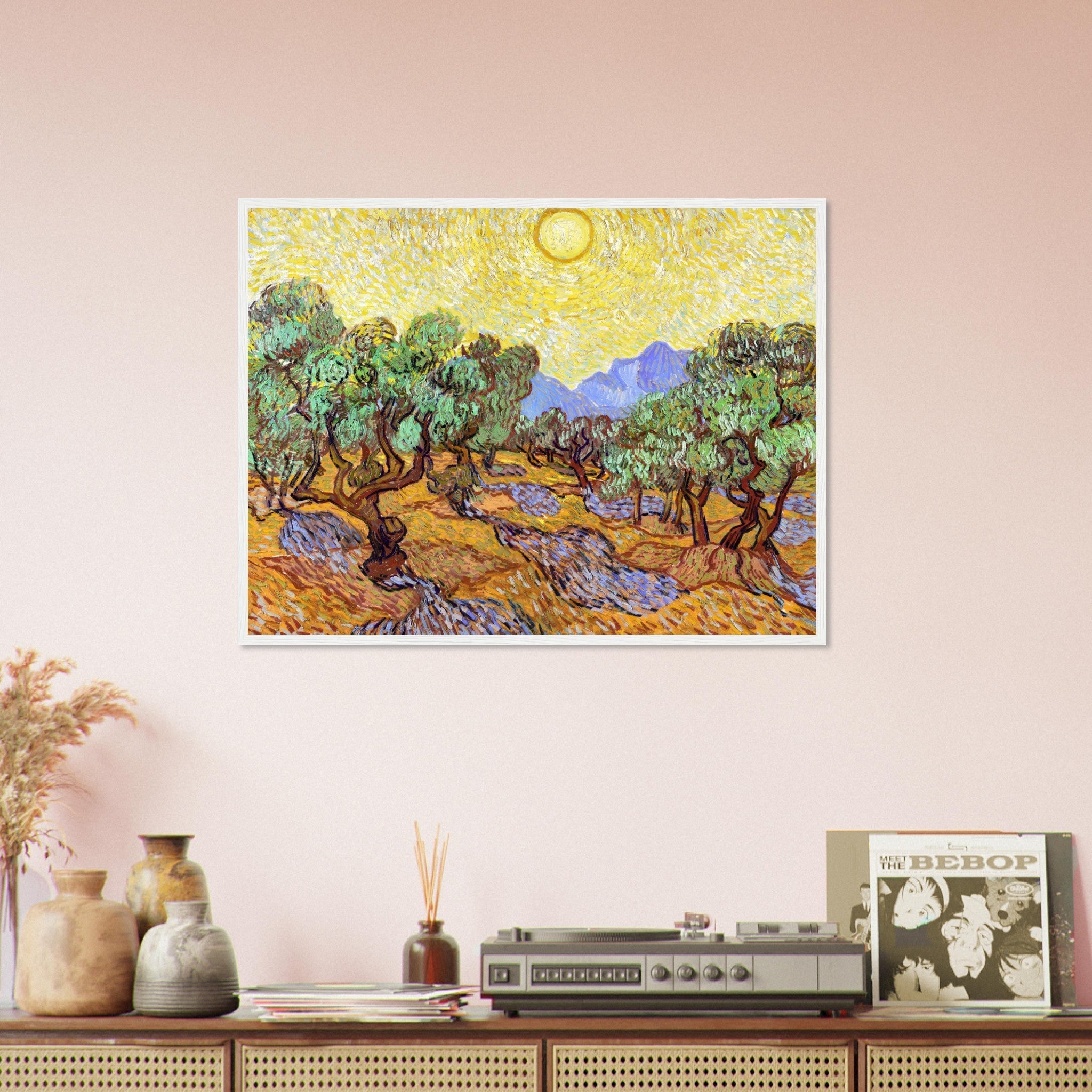 Olive Trees Framed Print, Vincent Van Gogh 1889 Vintage Fall Tree Framed - WallArtPrints4U