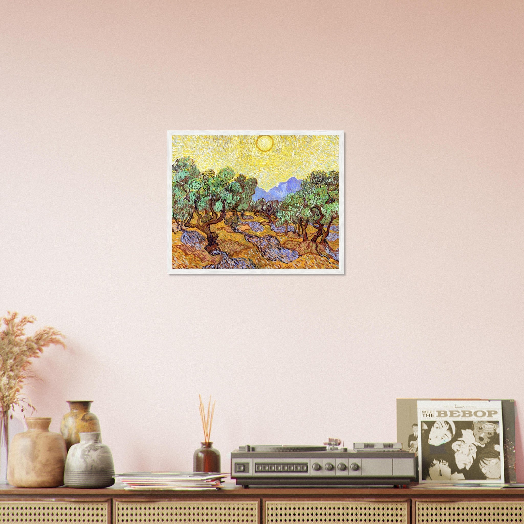 Olive Trees Framed Print, Vincent Van Gogh 1889 Vintage Fall Tree Framed - WallArtPrints4U
