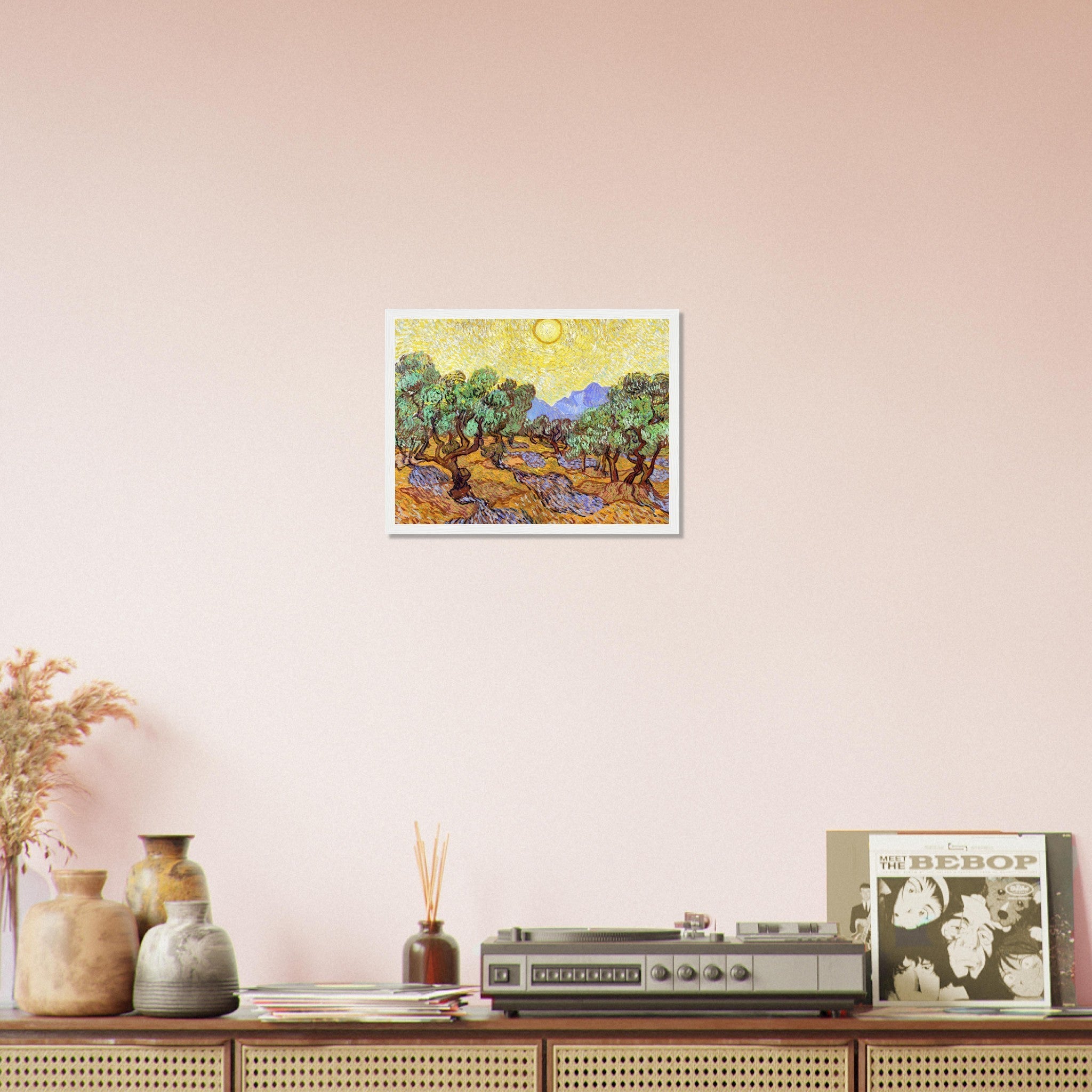 Olive Trees Framed Print, Vincent Van Gogh 1889 Vintage Fall Tree Framed - WallArtPrints4U