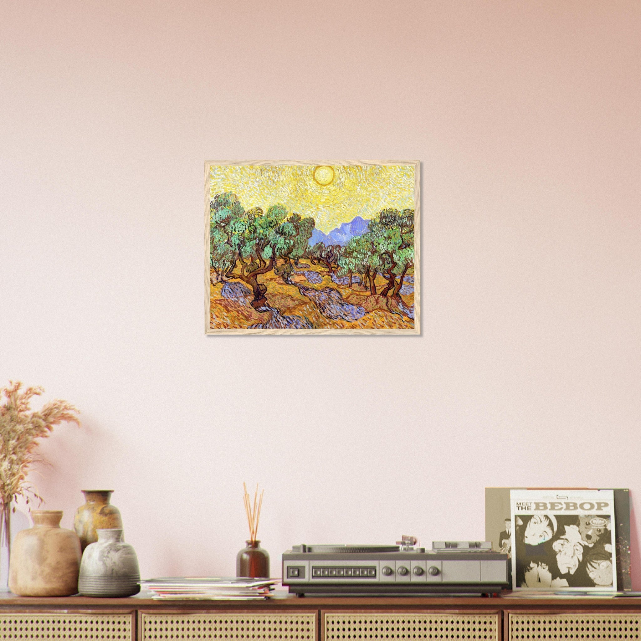 Olive Trees Framed Print, Vincent Van Gogh 1889 Vintage Fall Tree Framed - WallArtPrints4U