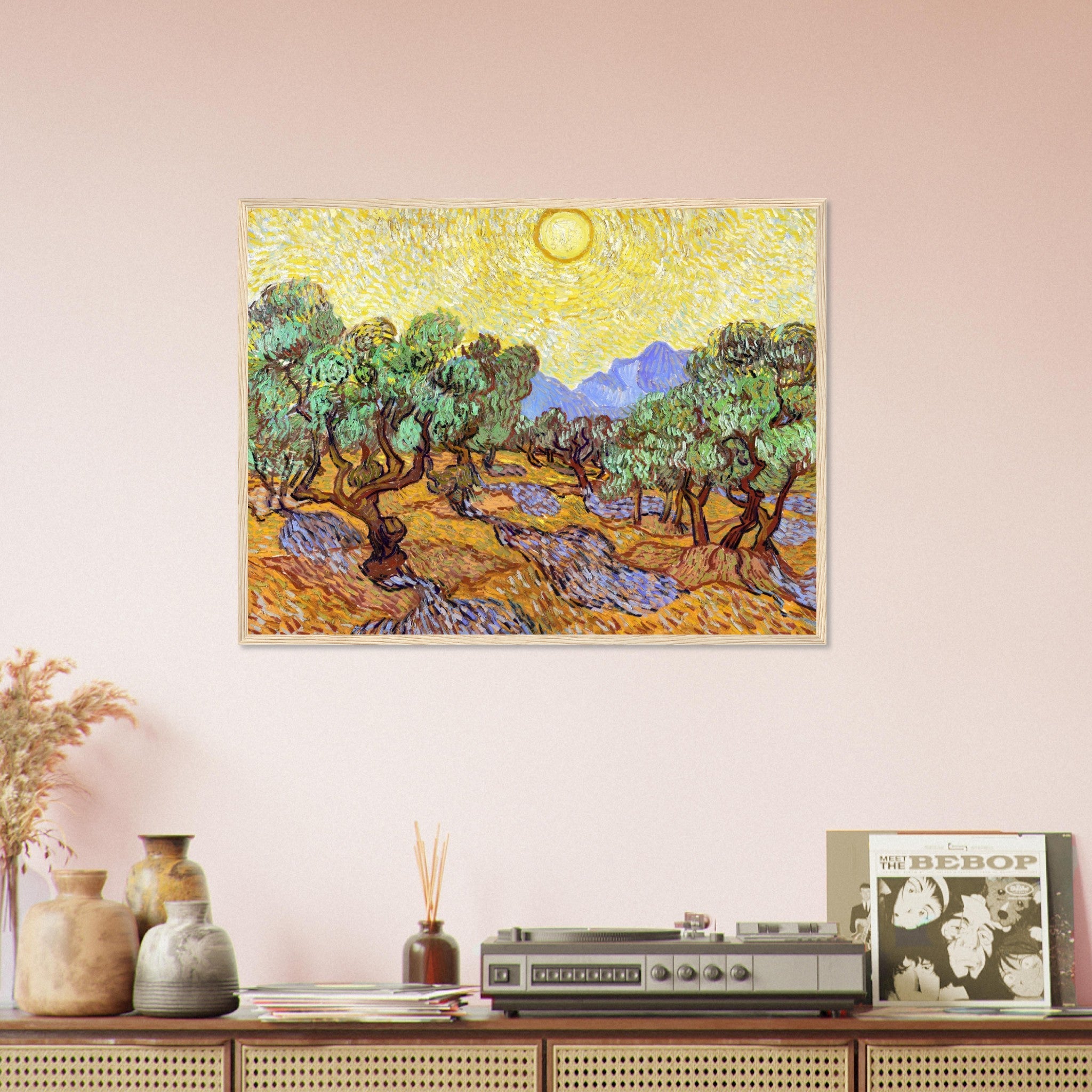 Olive Trees Framed Print, Vincent Van Gogh 1889 Vintage Fall Tree Framed - WallArtPrints4U