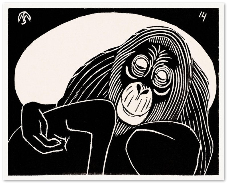 Orangutan Print, Samuel Jessurun Halocast Victim, Orangutan Poster - WallArtPrints4U