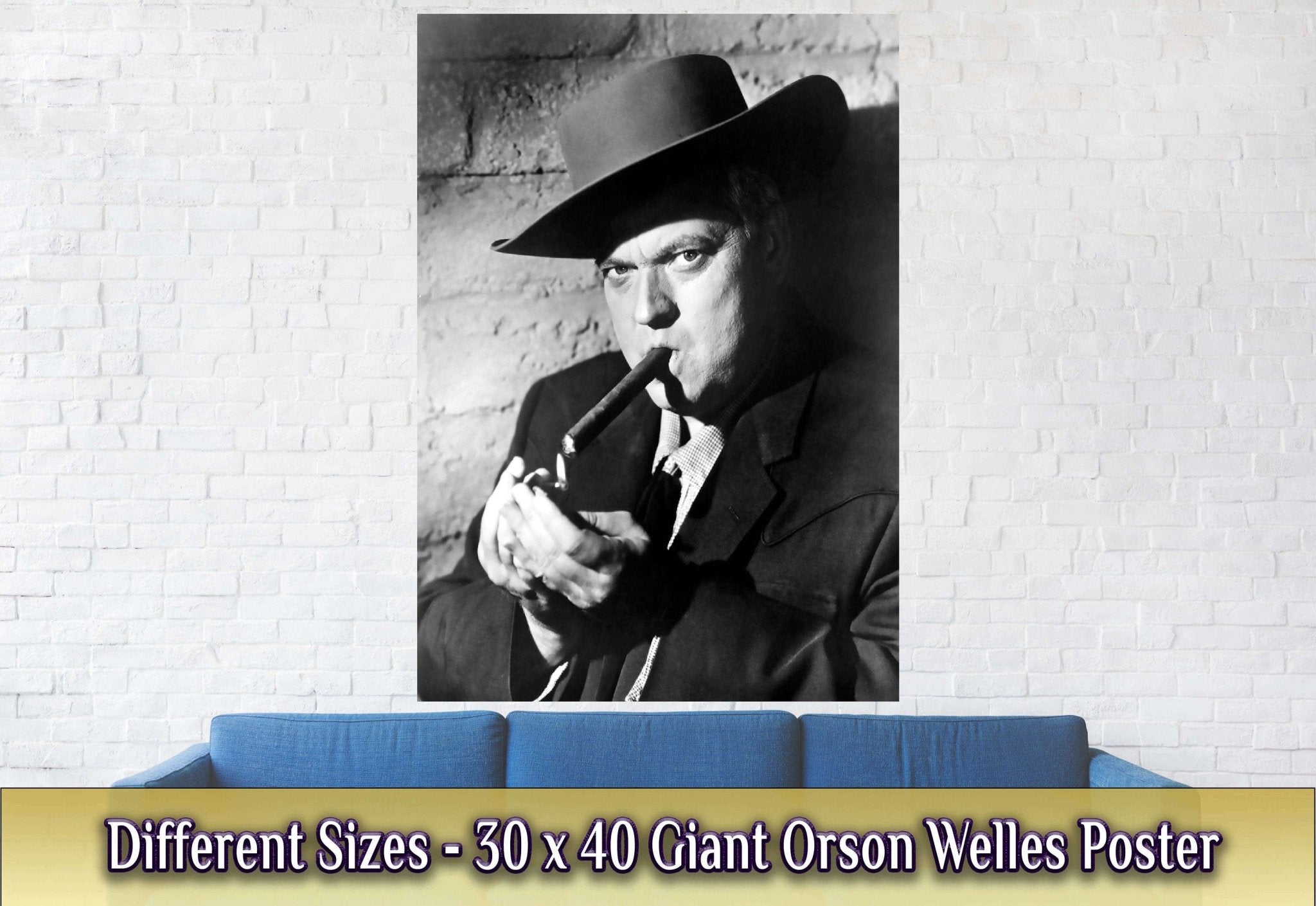Orson Welles Poster, Greatest Director All Time, Vintage Photo, Orson Welles Print, Silver Screen Star - WallArtPrints4U