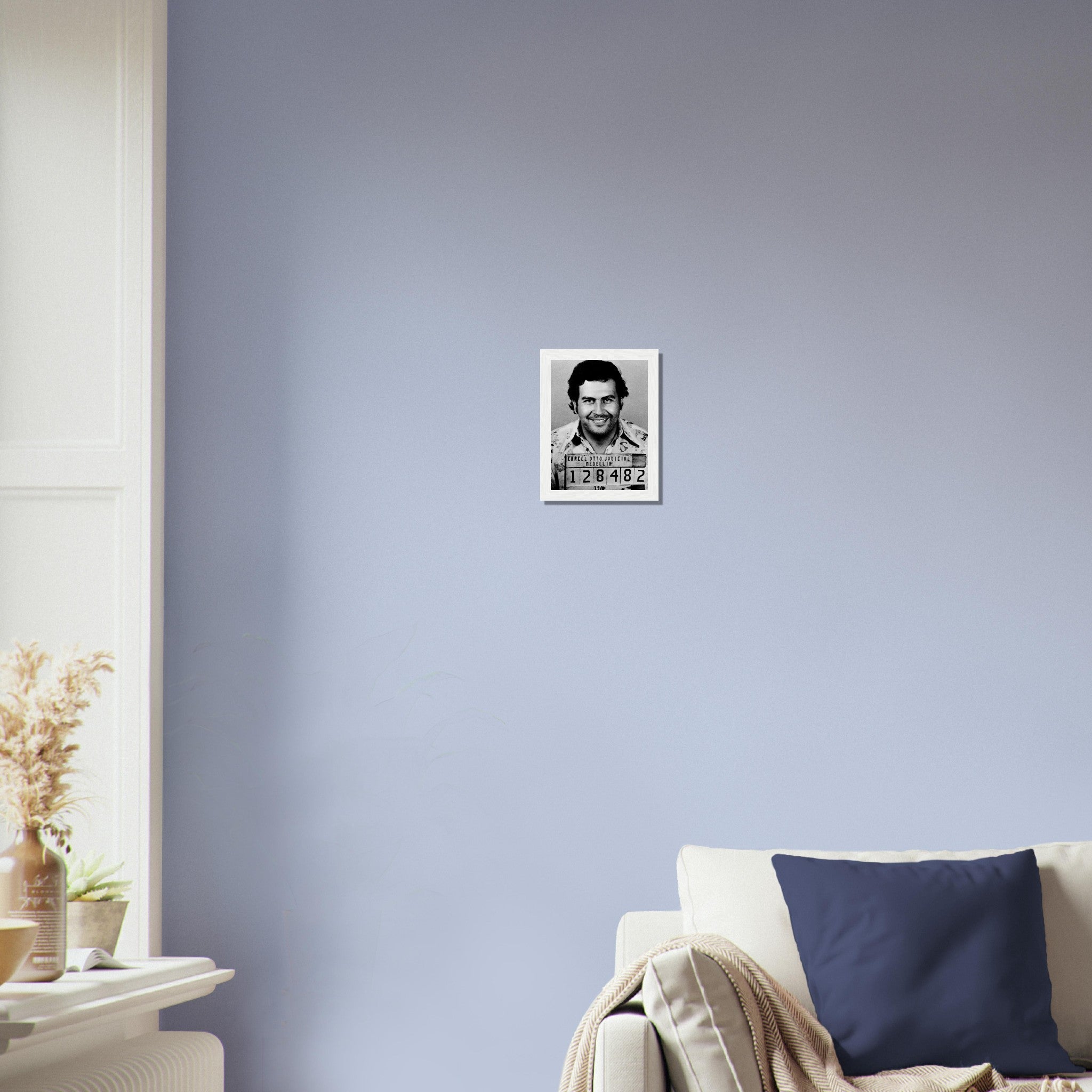 Pablo Escobar Framed, King Of Cocaine, Vintage Photo Portrait - Pablo Escobar Framed Print - WallArtPrints4U