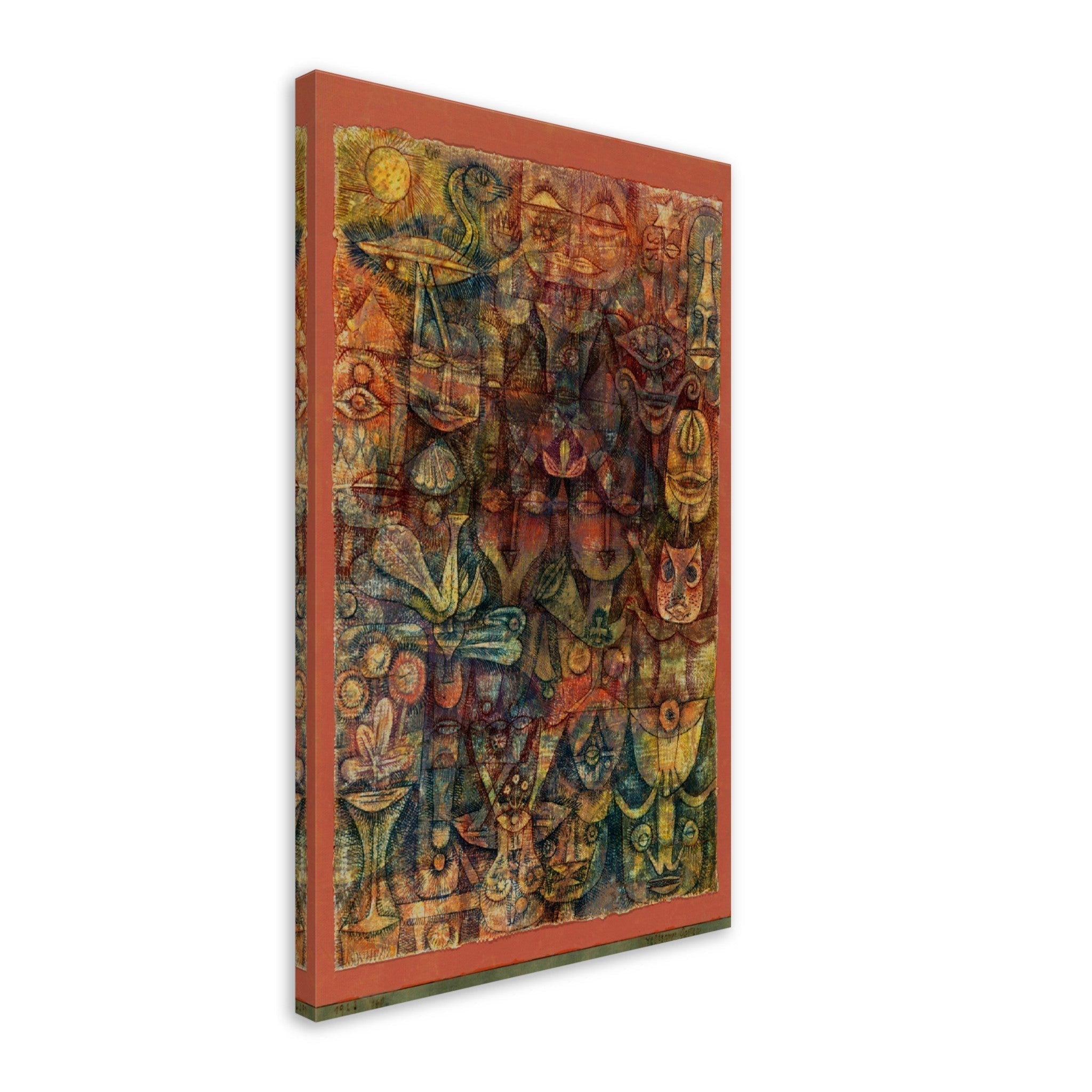 Paul Klee Strange Garden Canvas Print, Abstract Art Canvas, Paul Klee Canvass - WallArtPrints4U