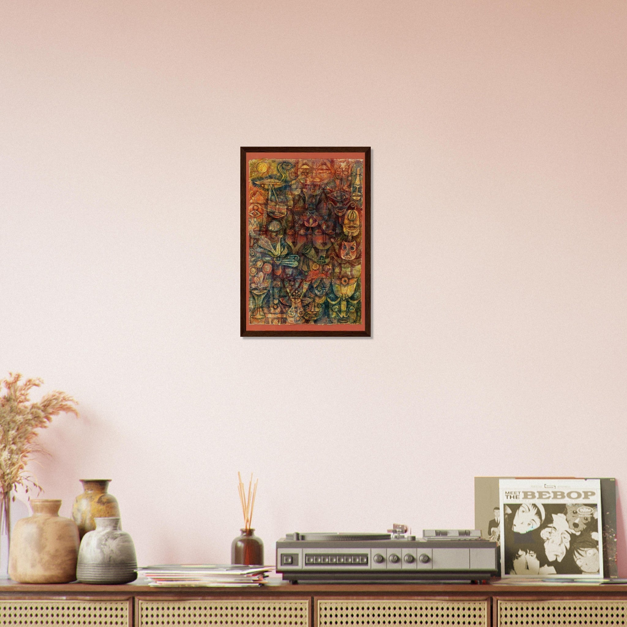 Paul Klee Strange Garden Framed Print, Abstract Art Framed, Paul Klee Frameds - WallArtPrints4U