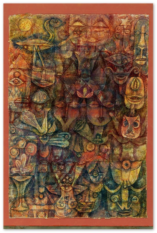 Paul Klee Strange Garden Poster, Abstract Art Print, Paul Klee Prints - WallArtPrints4U