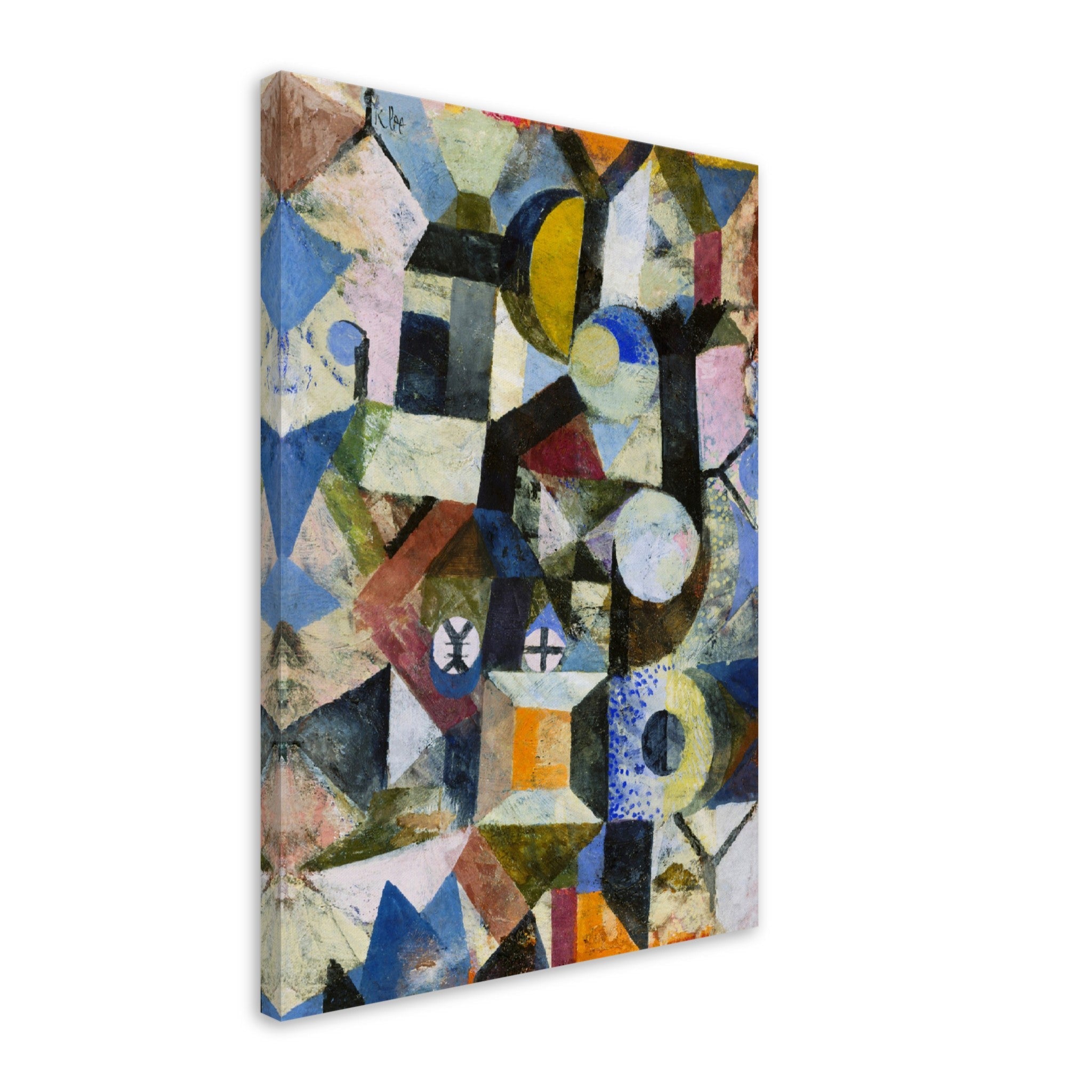 Paul Klee Yellow Half Moon And The Y Canvas Print, Abstract Art Canvas, Paul Klee Canvass - WallArtPrints4U