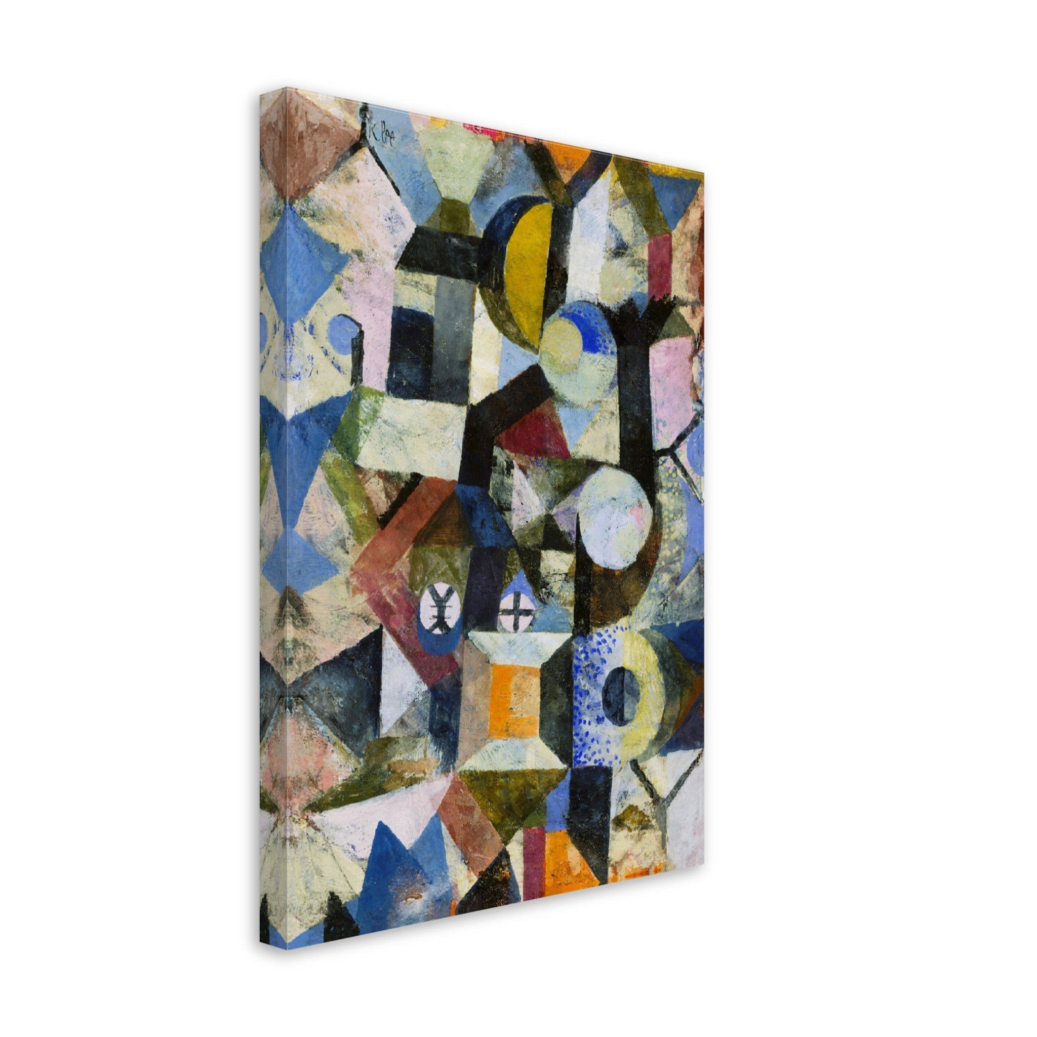 Paul Klee Yellow Half Moon And The Y Canvas Print, Abstract Art Canvas, Paul Klee Canvass - WallArtPrints4U