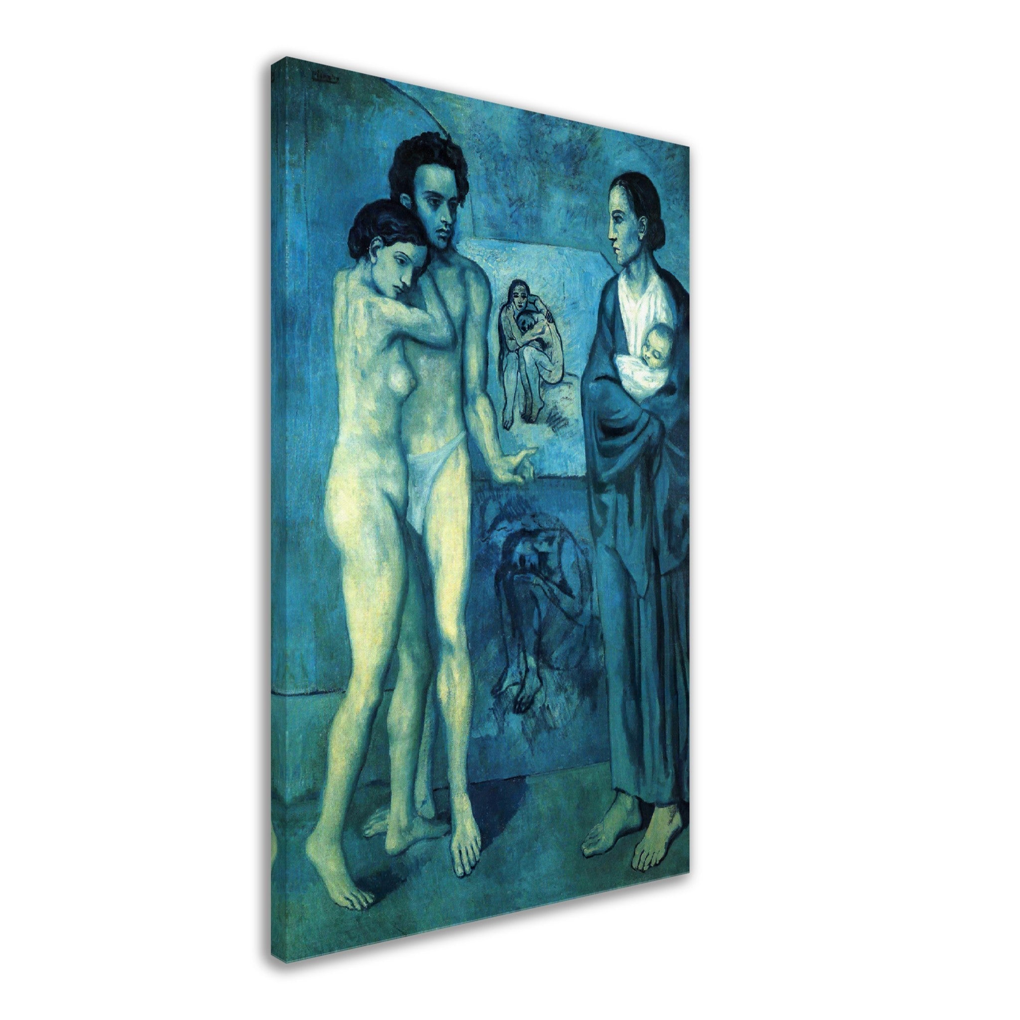 Picasso Canvas, La Vie - Picasso Canvas Print, Pablo Picasso 1904 - WallArtPrints4U