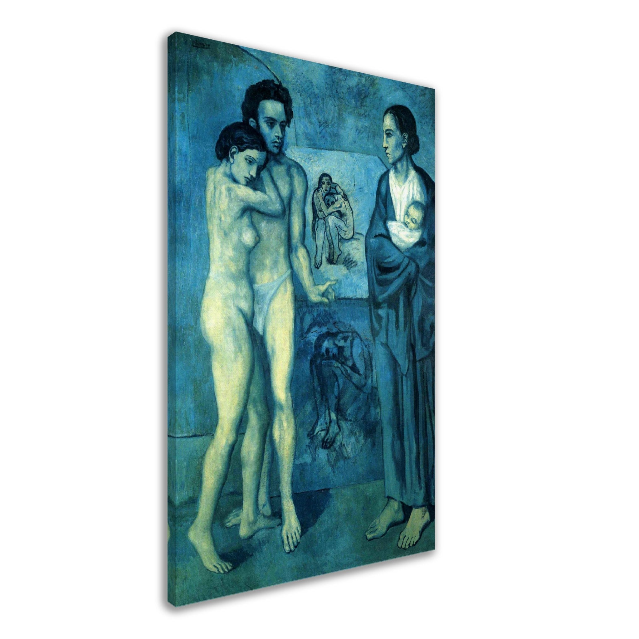 Picasso Canvas, La Vie - Picasso Canvas Print, Pablo Picasso 1904 - WallArtPrints4U