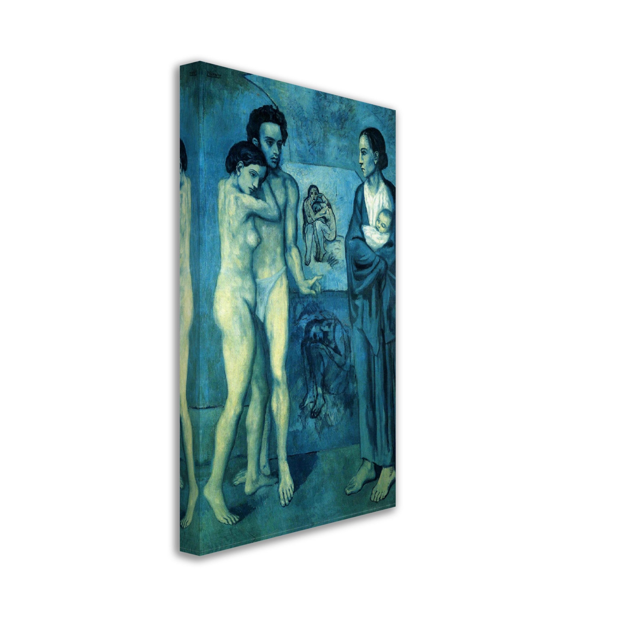 Picasso Canvas, La Vie - Picasso Canvas Print, Pablo Picasso 1904 - WallArtPrints4U