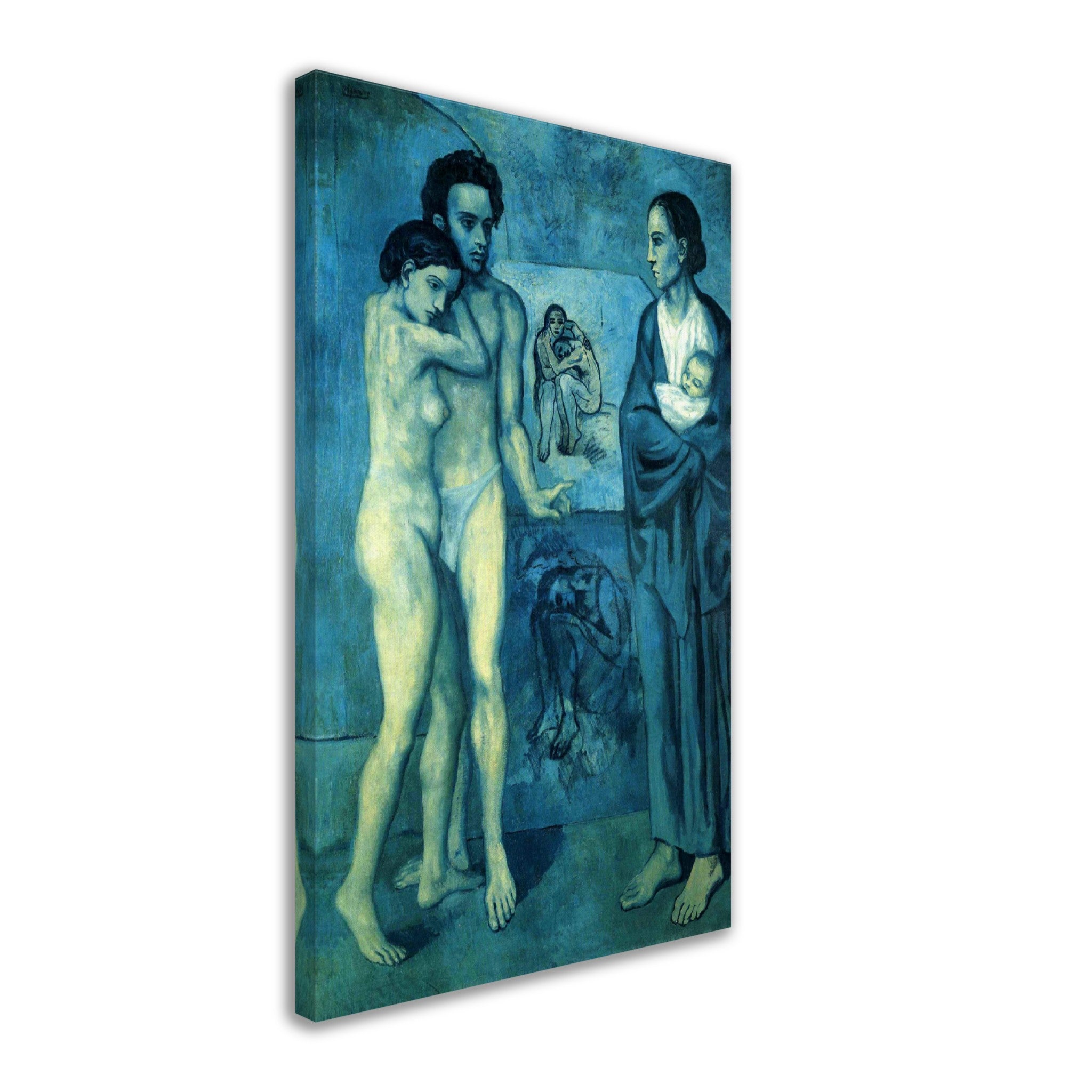 Picasso Canvas, La Vie - Picasso Canvas Print, Pablo Picasso 1904 - WallArtPrints4U