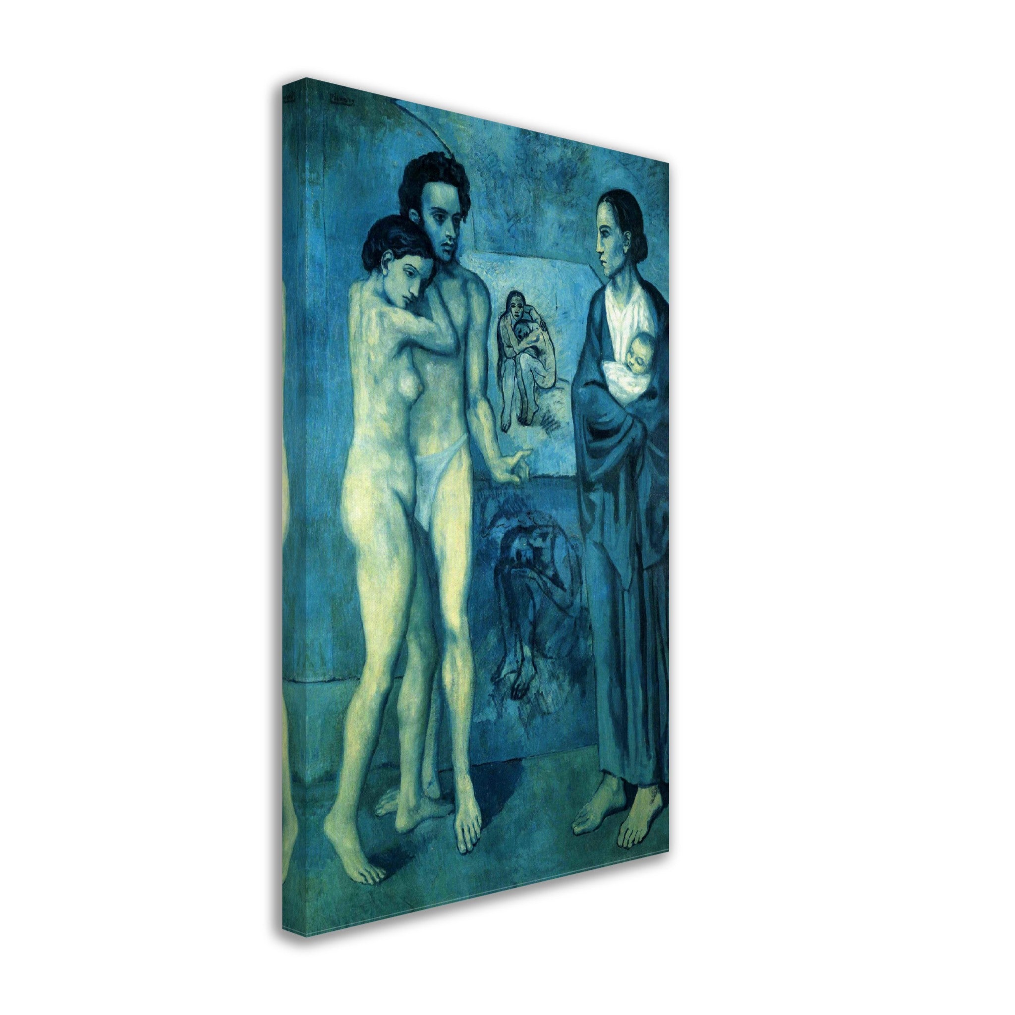 Picasso Canvas, La Vie - Picasso Canvas Print, Pablo Picasso 1904 - WallArtPrints4U