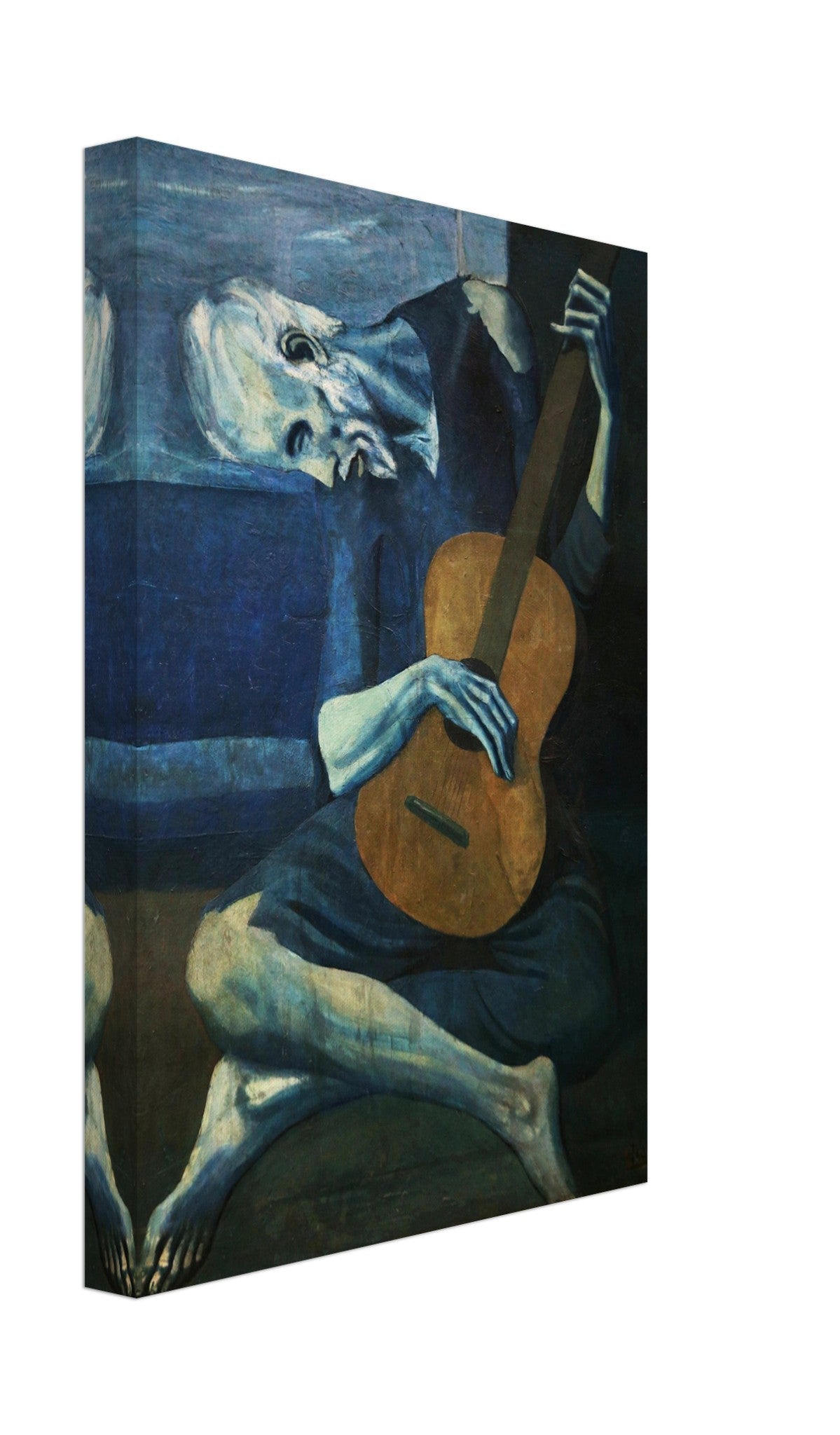 Picasso Canvas Print, The Old Guitarist - Picasso Print, Pablo Picasso 1904 - WallArtPrints4U