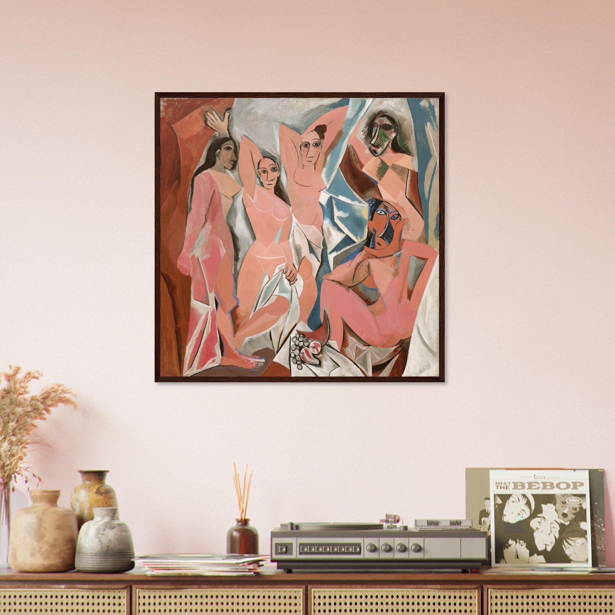 Picasso Framed, Les Demoiselles D'Avignon, Picasso Framed Print, Pablo Picasso 1907 - WallArtPrints4U