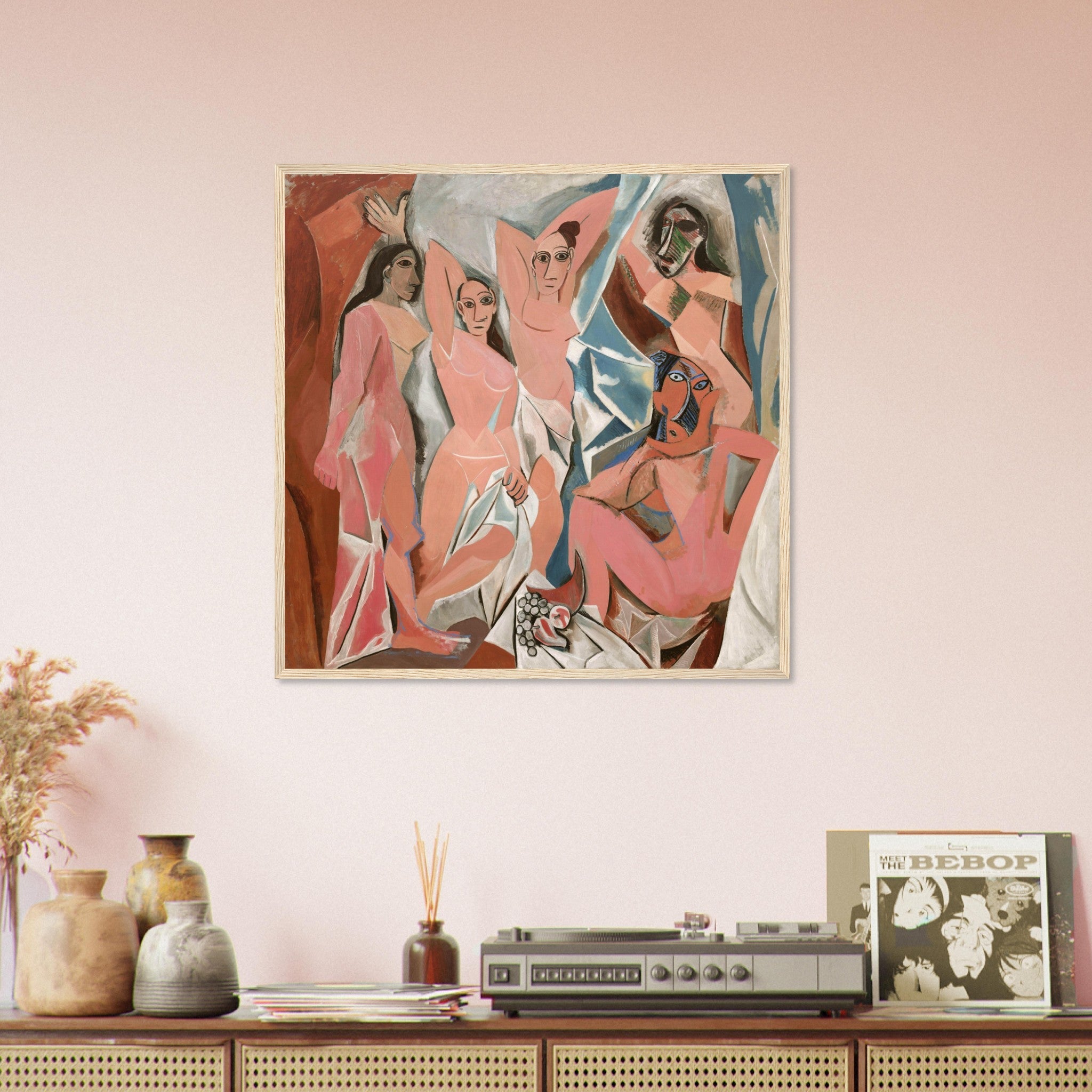 Picasso Framed, Les Demoiselles D'Avignon, Picasso Framed Print, Pablo Picasso 1907 - WallArtPrints4U