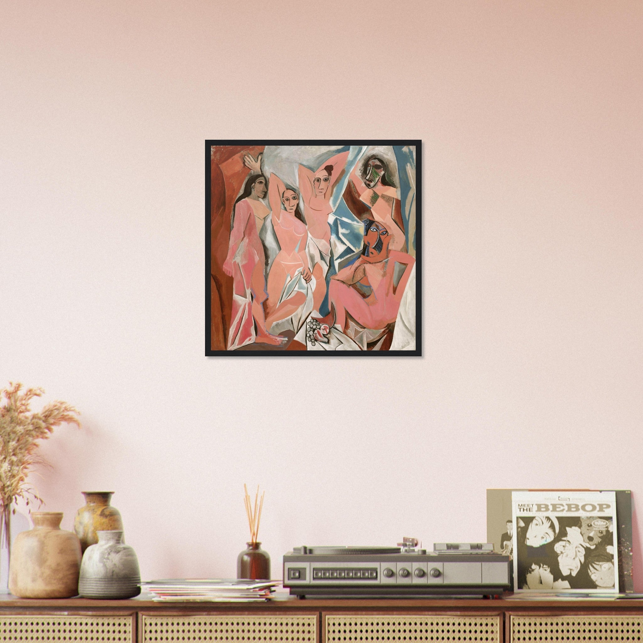 Picasso Framed, Les Demoiselles D'Avignon, Picasso Framed Print, Pablo Picasso 1907 - WallArtPrints4U