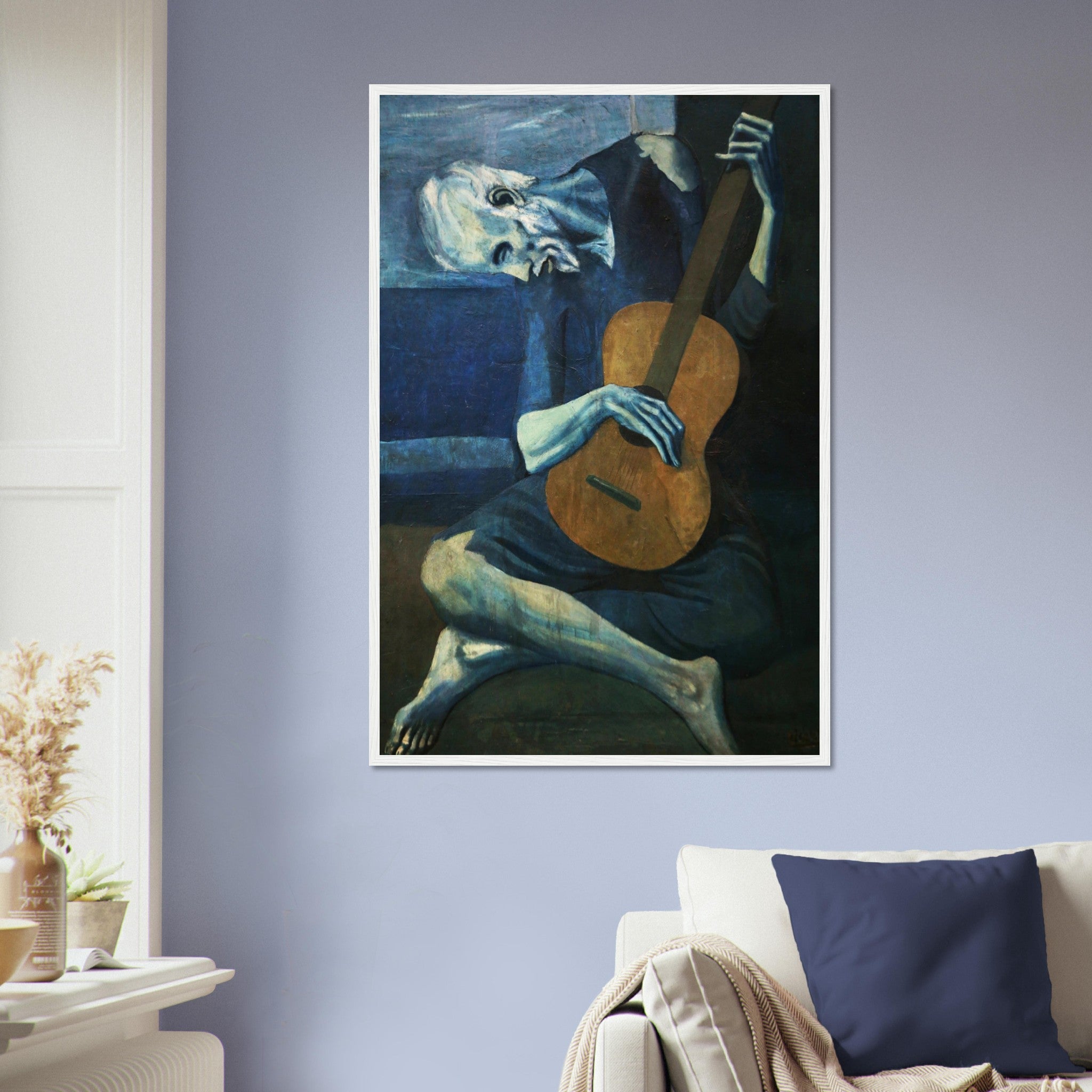 Picasso Framed Print, The Old Guitarist - Picasso Print, Pablo Picasso 1904 - WallArtPrints4U