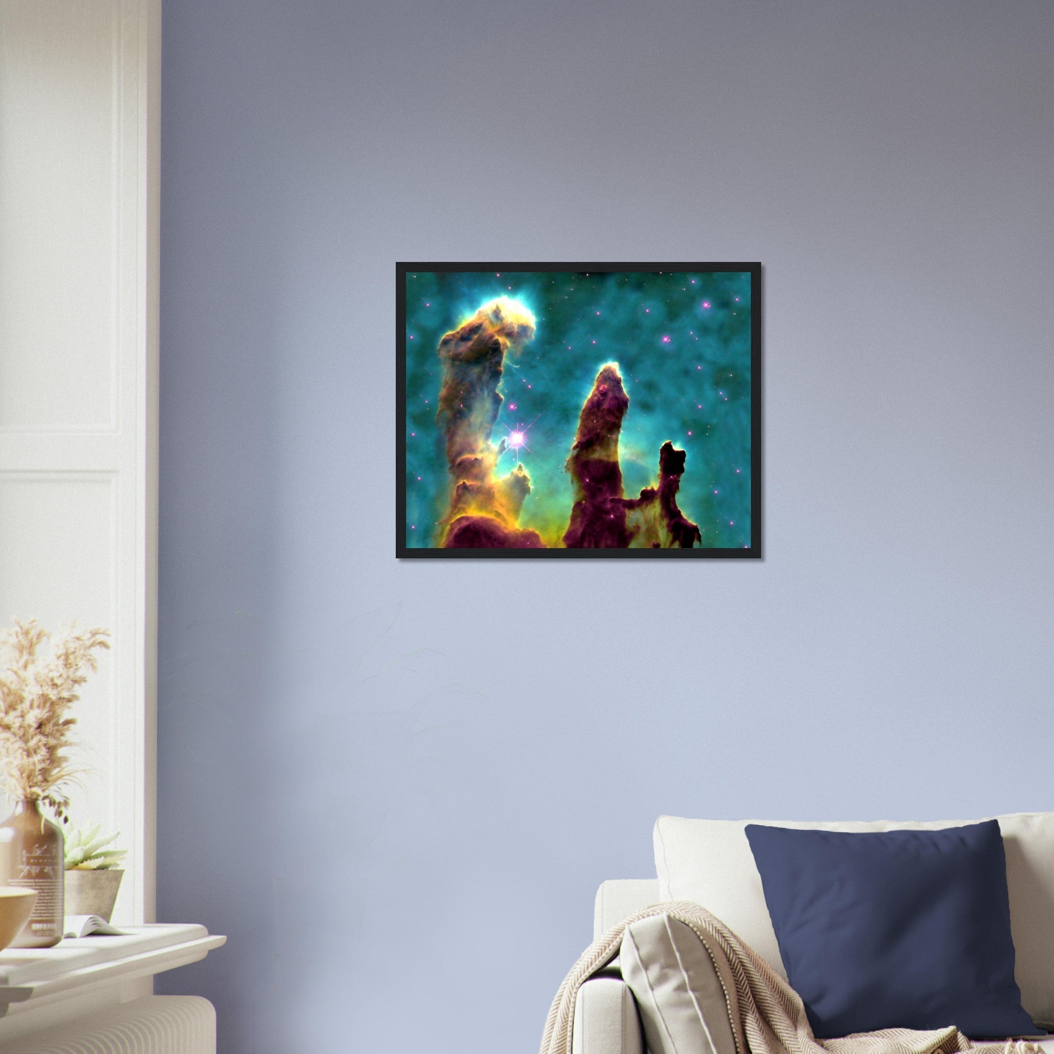 Pillars Of Creation Framed, Famous Nasa Photo Framed Print From 1995, Eagle Nebula - WallArtPrints4U