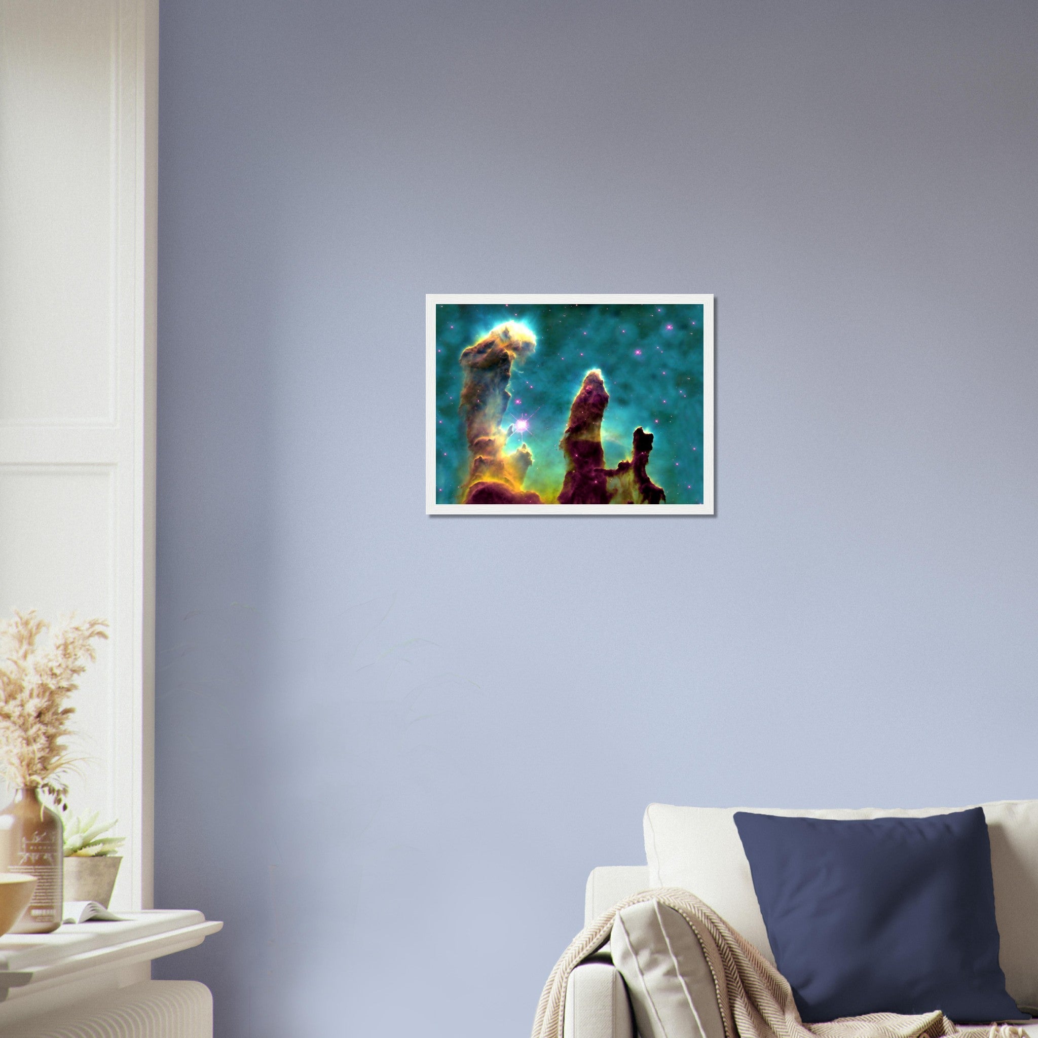 Pillars Of Creation Framed, Famous Nasa Photo Framed Print From 1995, Eagle Nebula - WallArtPrints4U