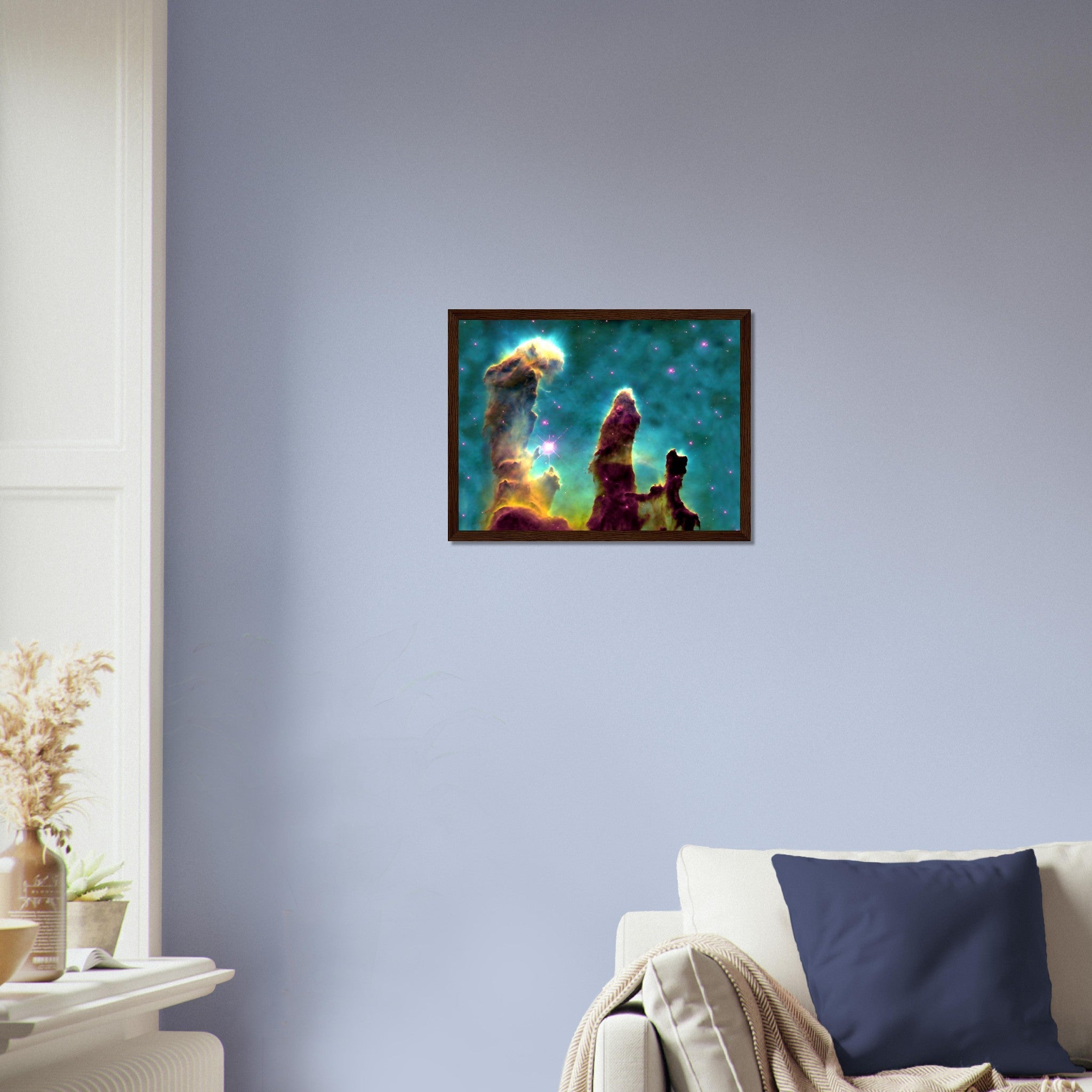 Pillars Of Creation Framed, Famous Nasa Photo Framed Print From 1995, Eagle Nebula - WallArtPrints4U