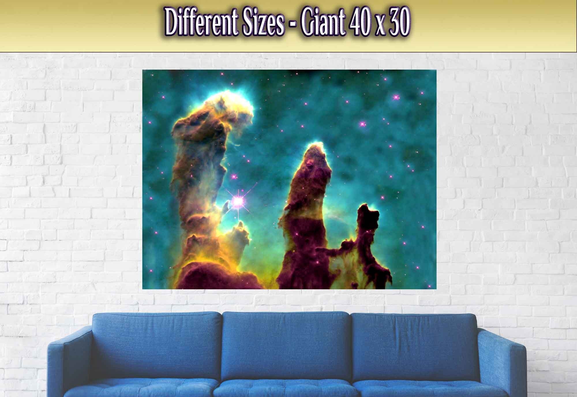 Pillars Of Creation Poster, Famous Nasa Photo Print From 1995, Eagle Nebula - WallArtPrints4U