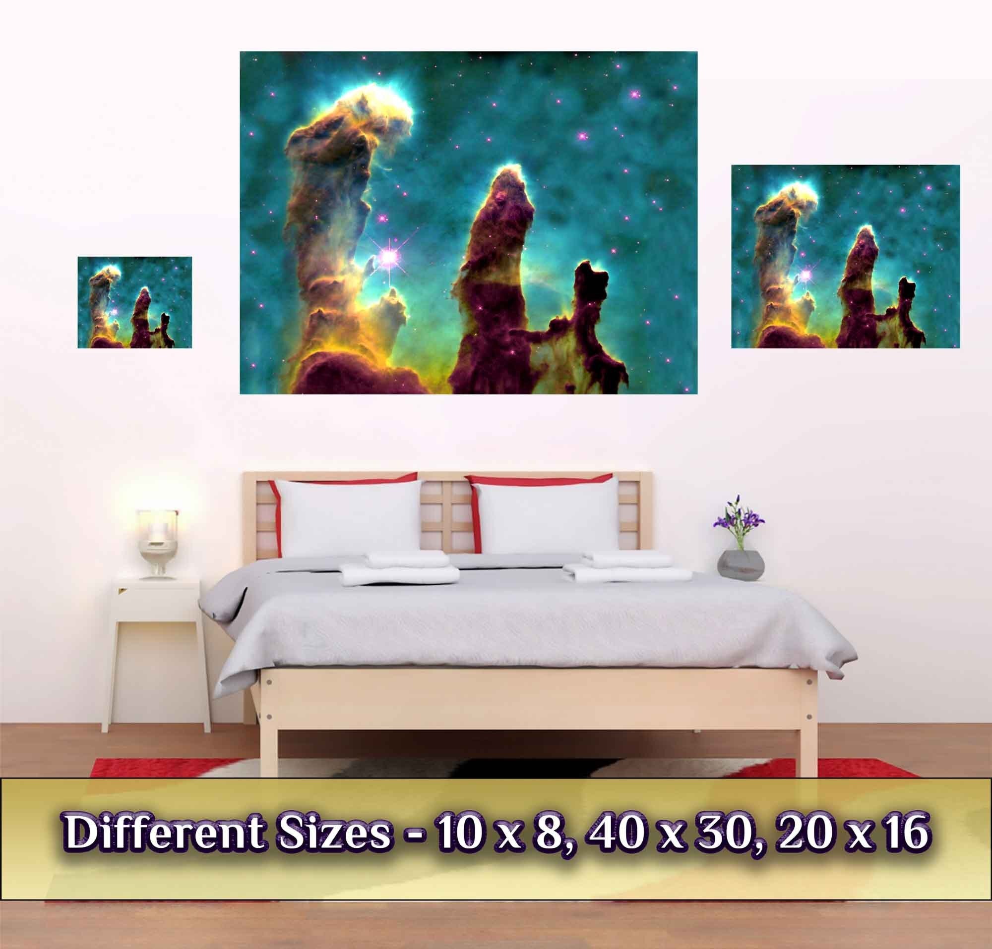Pillars Of Creation Poster, Famous Nasa Photo Print From 1995, Eagle Nebula - WallArtPrints4U