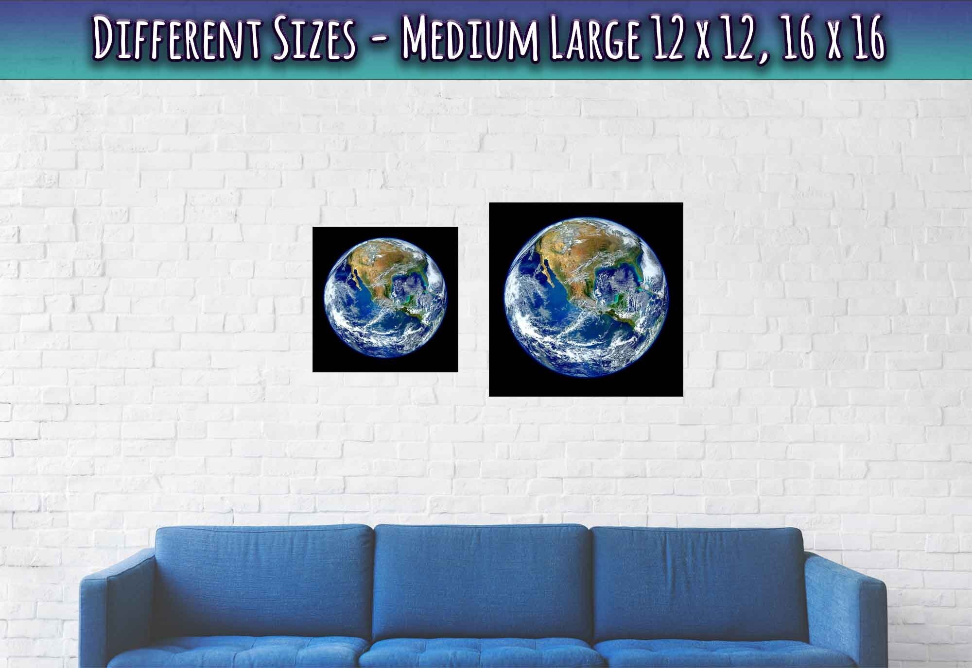 Planet Earth Poster - Planet Earth Print North America Low Orbit - WallArtPrints4U