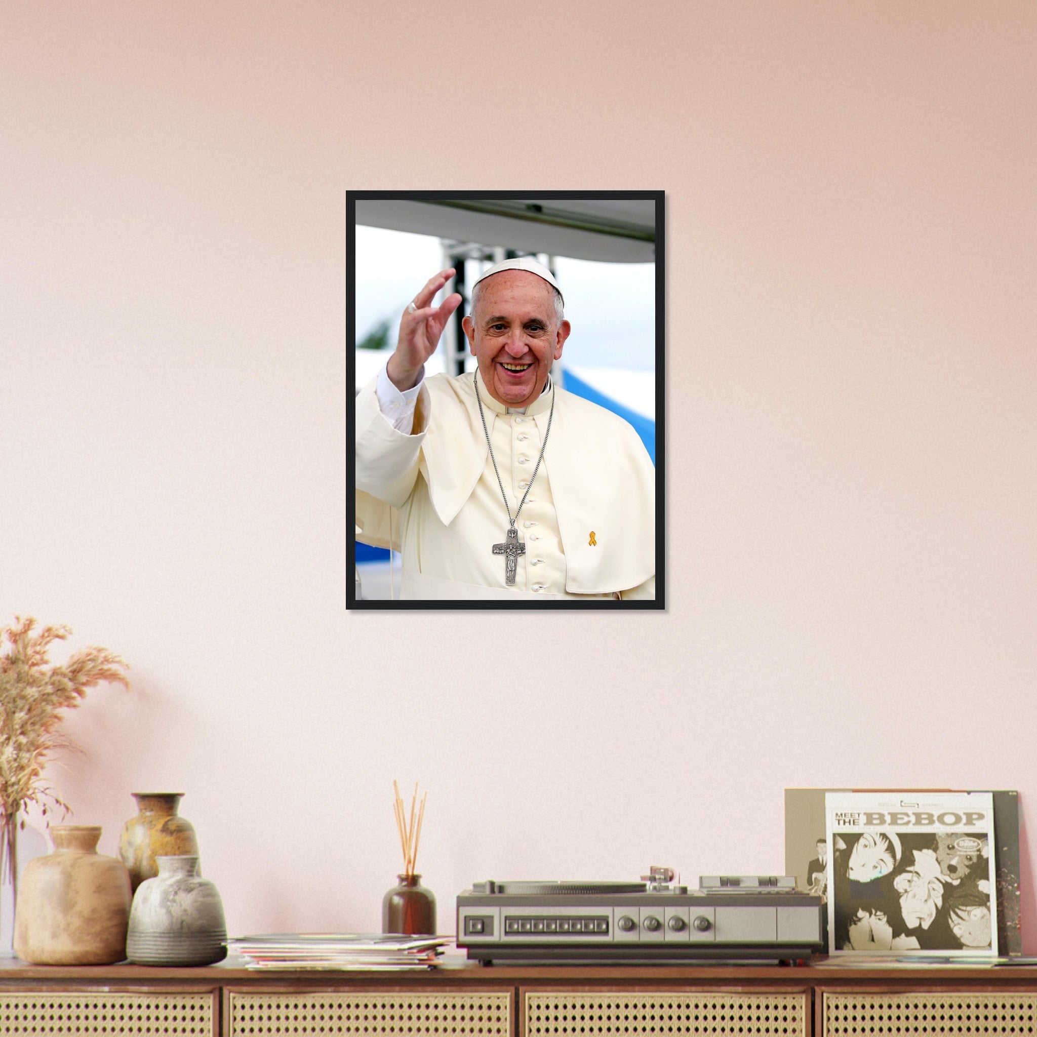 Pope Francis Framed, Jorge Mario Bergoglio - Pope Francis Framed Print - WallArtPrints4U