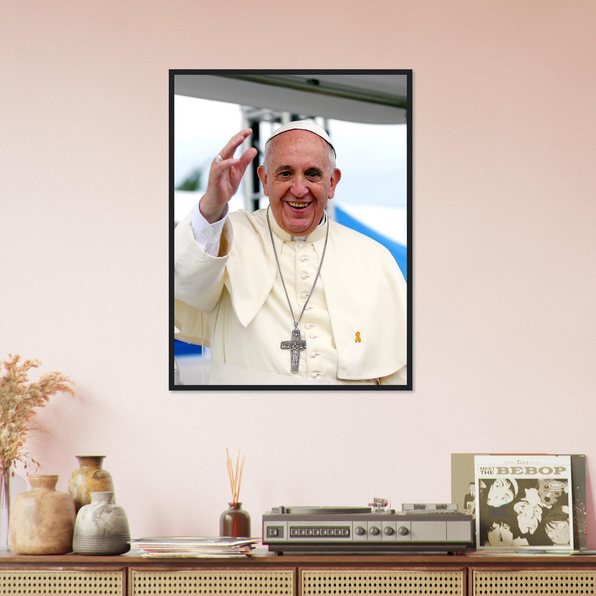 Pope Francis Framed, Jorge Mario Bergoglio - Pope Francis Framed Print - WallArtPrints4U