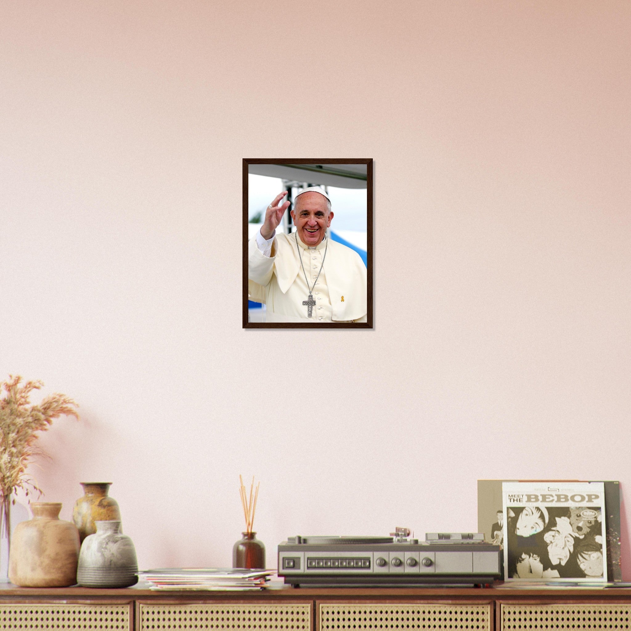 Pope Francis Framed, Jorge Mario Bergoglio - Pope Francis Framed Print - WallArtPrints4U