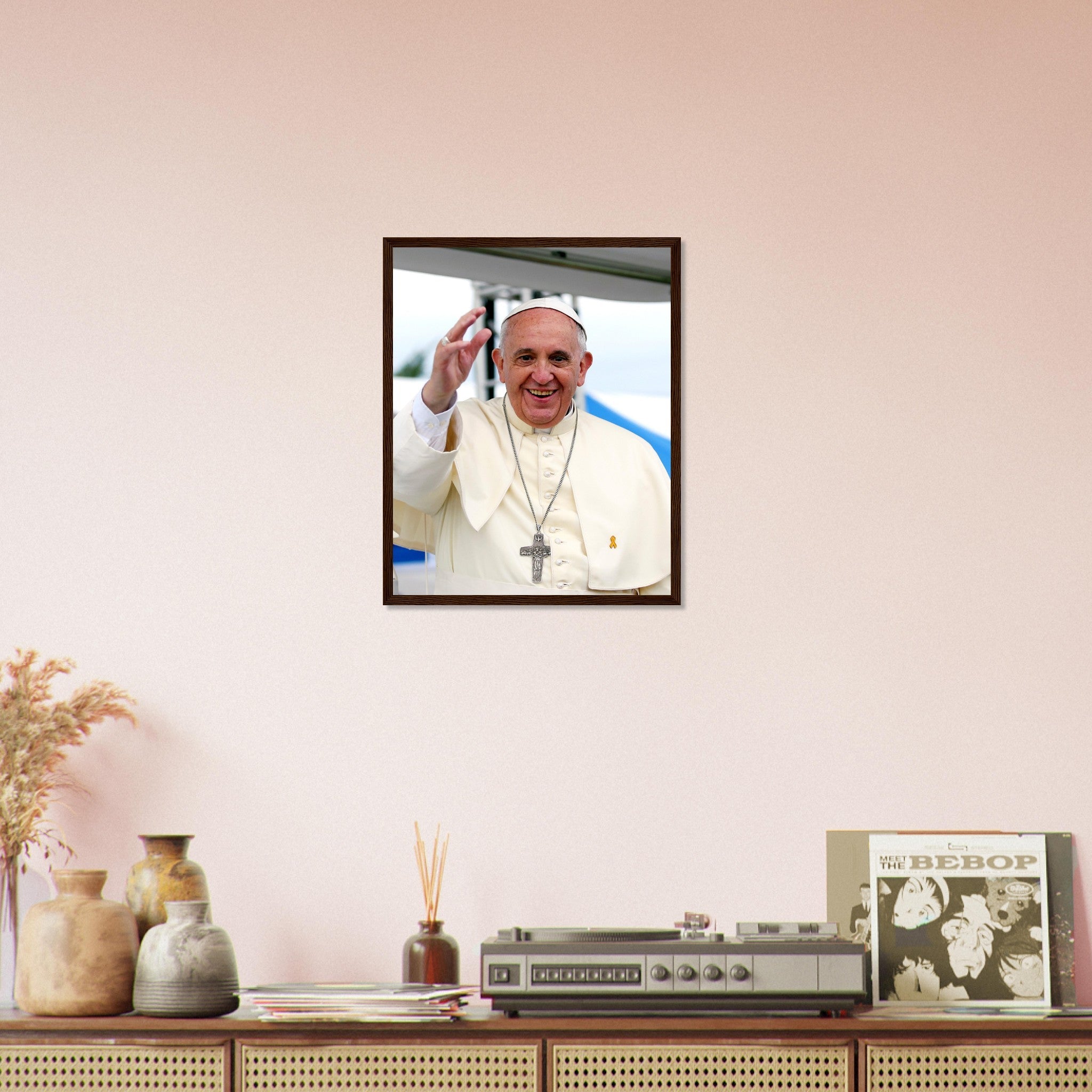 Pope Francis Framed, Jorge Mario Bergoglio - Pope Francis Framed Print - WallArtPrints4U