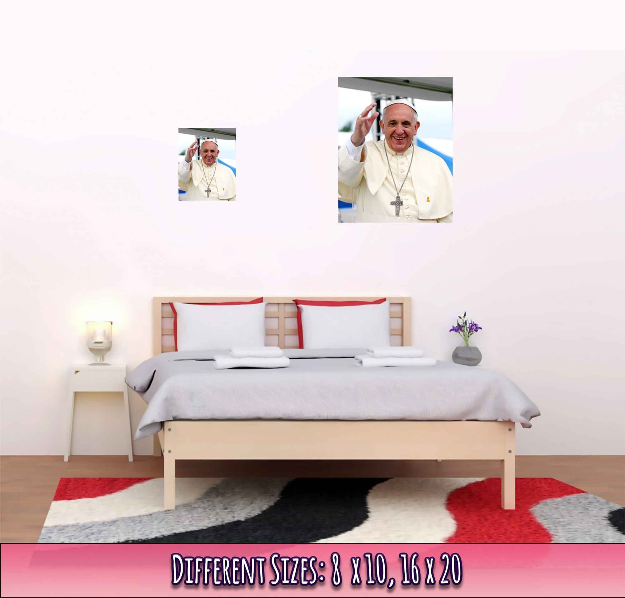 Pope Francis Poster, Jorge Mario Bergoglio - Pope Francis Print - WallArtPrints4U