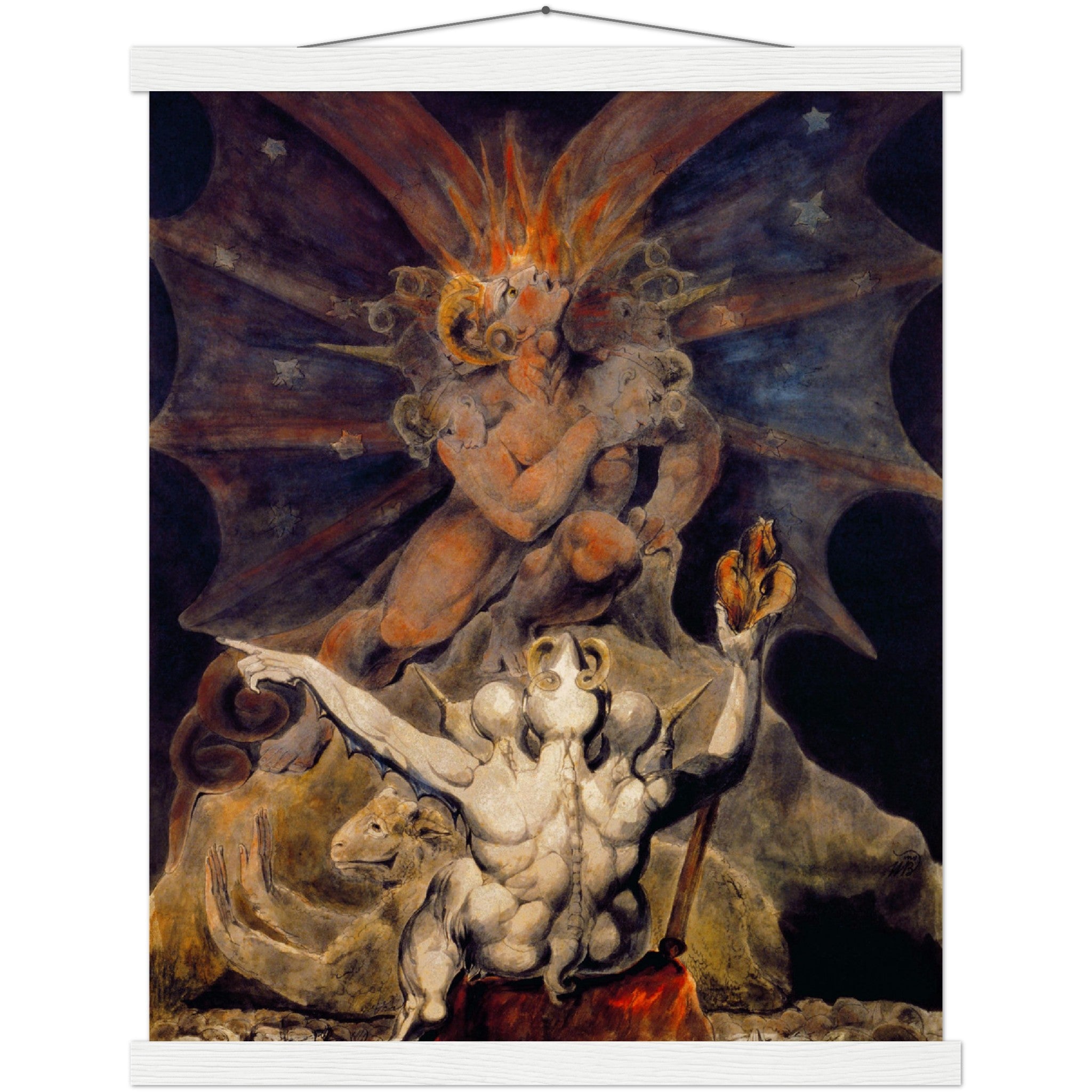 William Blake Poster, The Number Of The Beast Is 666, End Of Times Poster