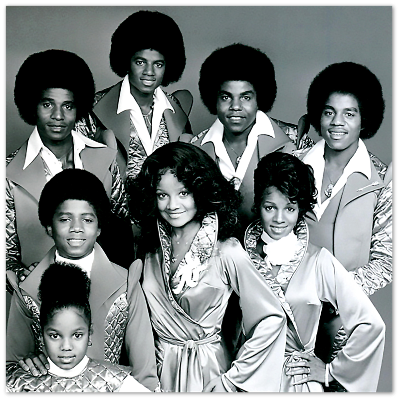 Jackson Family Poster, From The Jacksons 1977, Vintage Photo Portrait - Jackson Family Print