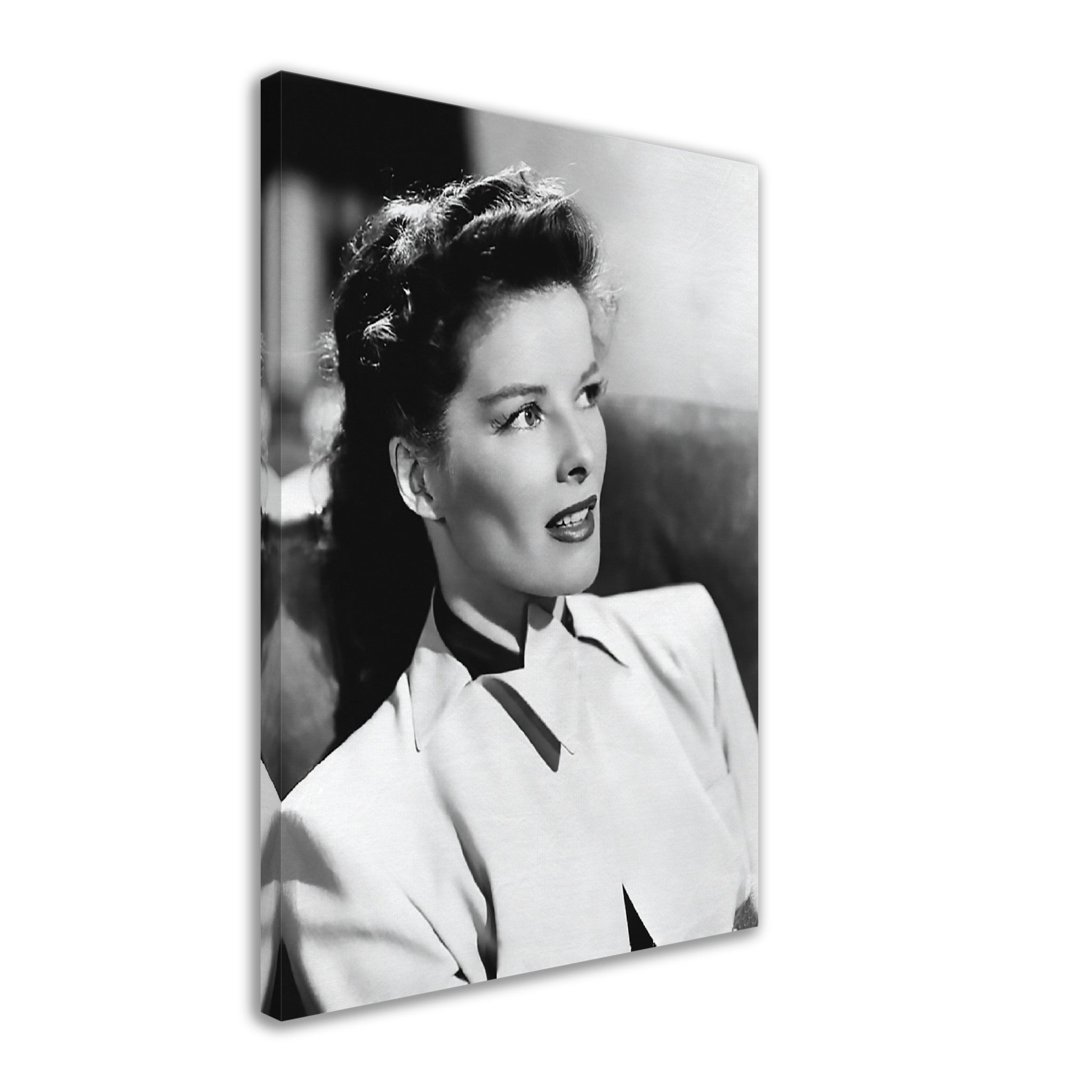 Toile de Katherine Hepburn, symbole de la femme indépendante, photo rare, impression sur toile de Katherine Hepburn, star du grand écran