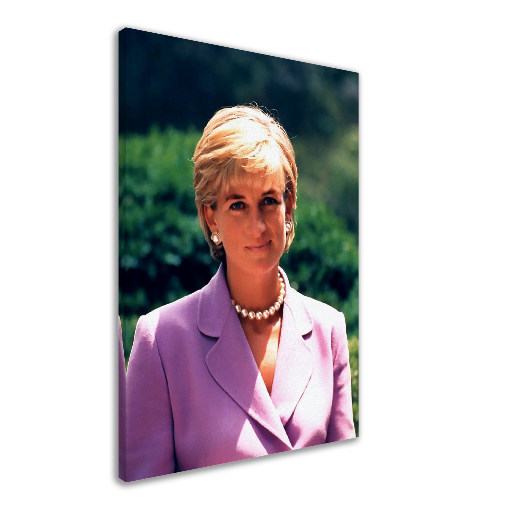 Princess Diana Canvas, Diana In Washington Dc, Vintage Photo Portrait - Princess Diana Canvas Print - WallArtPrints4U