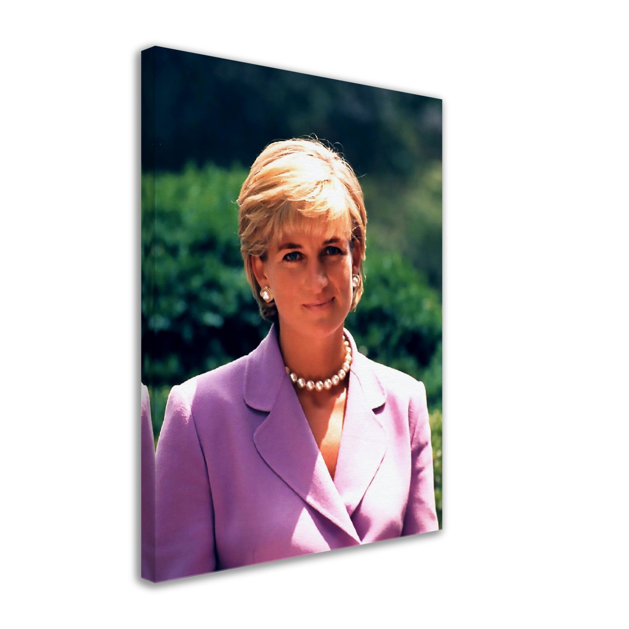 Princess Diana Canvas, Diana In Washington Dc, Vintage Photo Portrait - Princess Diana Canvas Print - WallArtPrints4U