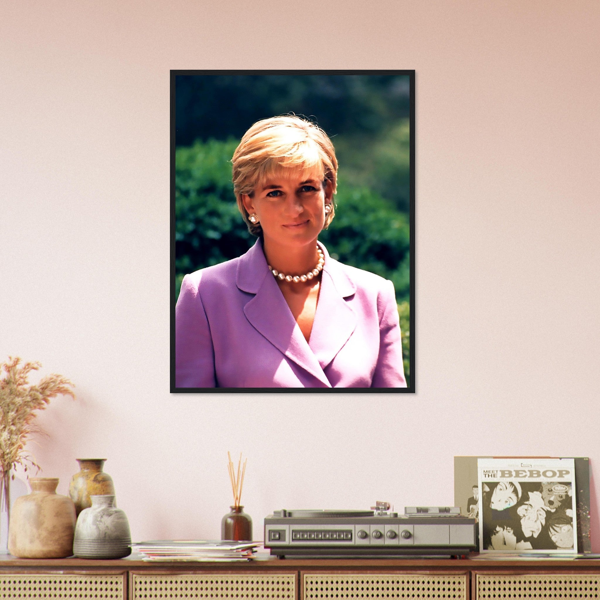 Princess Diana Framed, Diana In Washington Dc, Vintage Photo Portrait - Princess Diana Framed Print UK, EU USA Domestic Shipping - WallArtPrints4U
