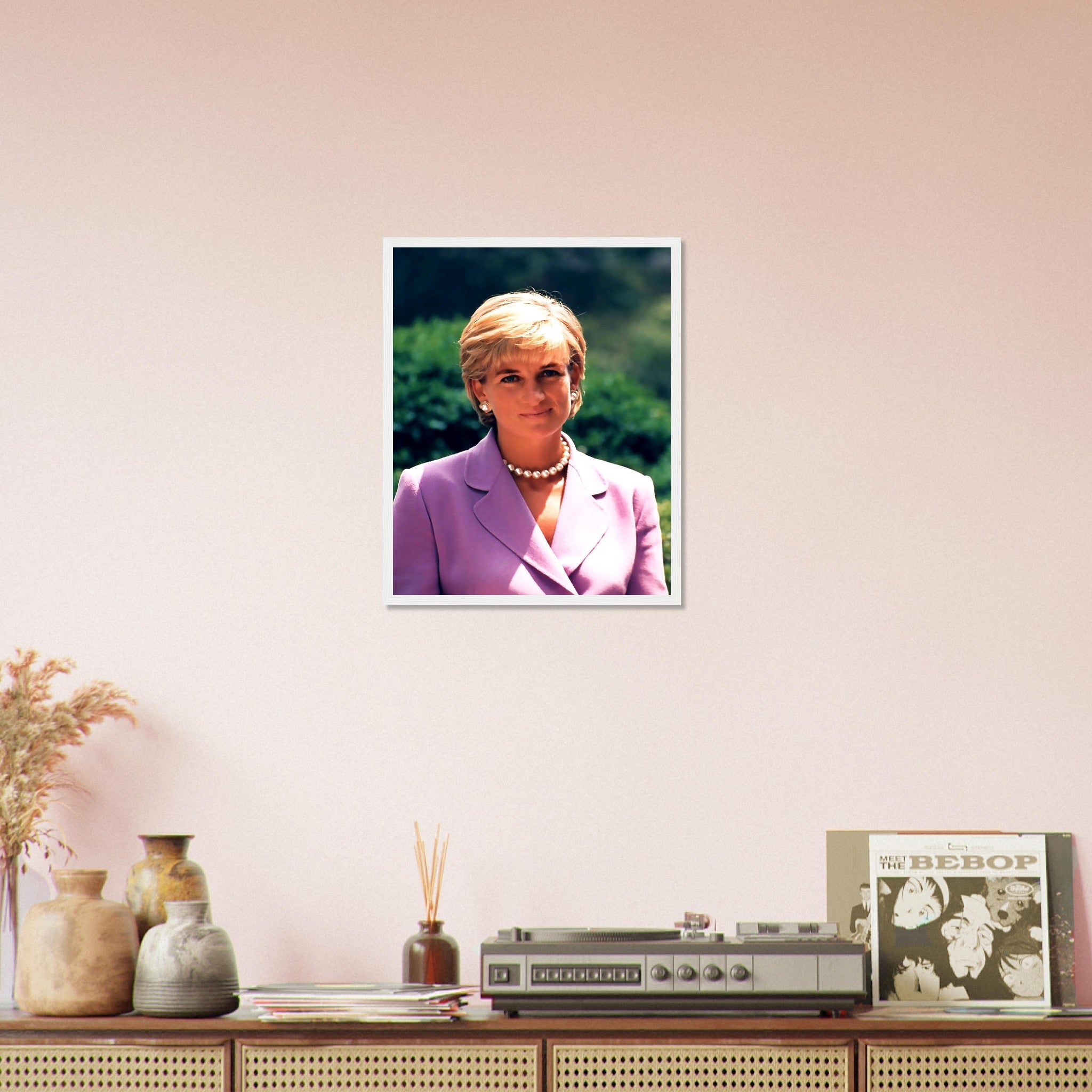 Princess Diana Framed, Diana In Washington Dc, Vintage Photo Portrait - Princess Diana Framed Print UK, EU USA Domestic Shipping - WallArtPrints4U