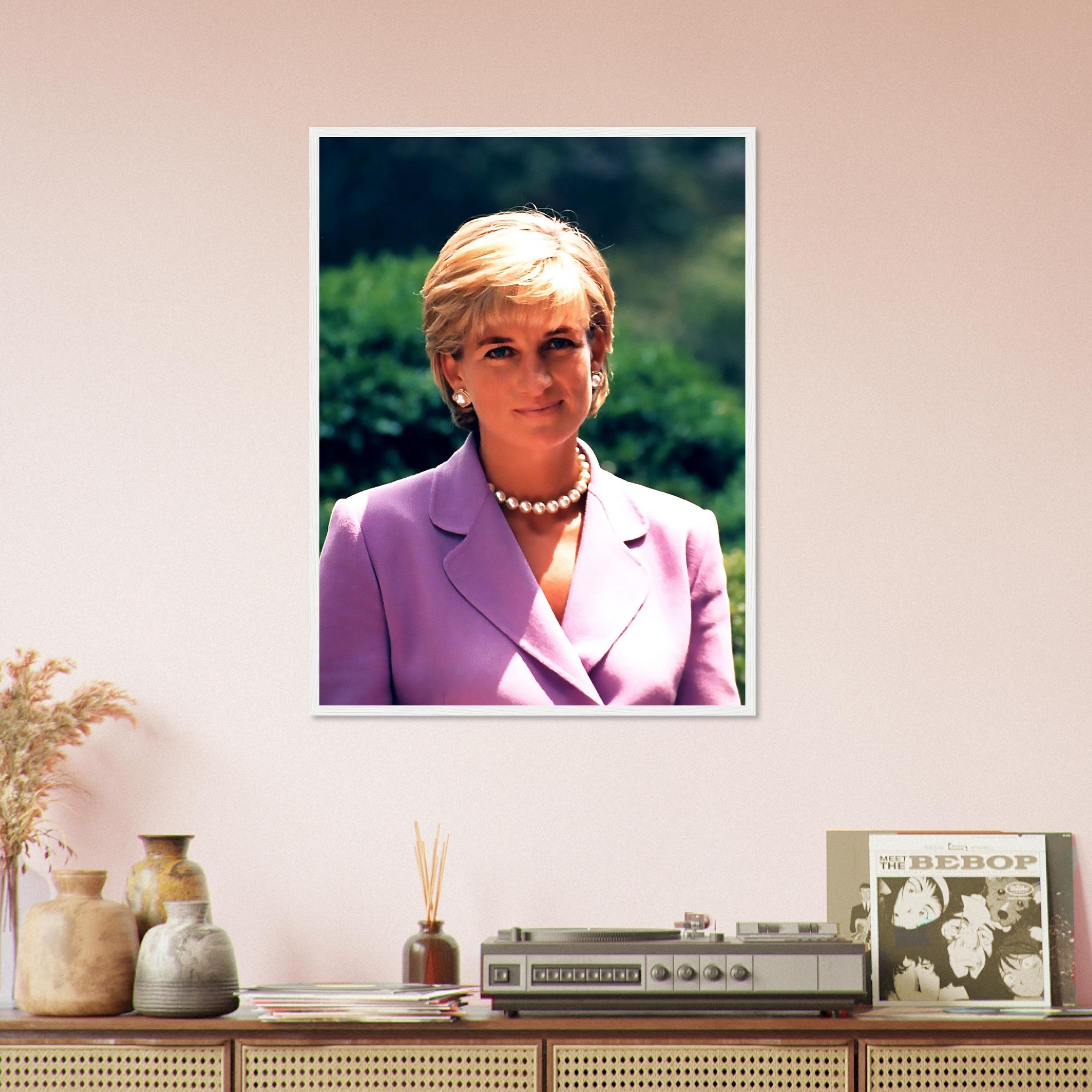 Princess Diana Framed, Diana In Washington Dc, Vintage Photo Portrait - Princess Diana Framed Print UK, EU USA Domestic Shipping - WallArtPrints4U