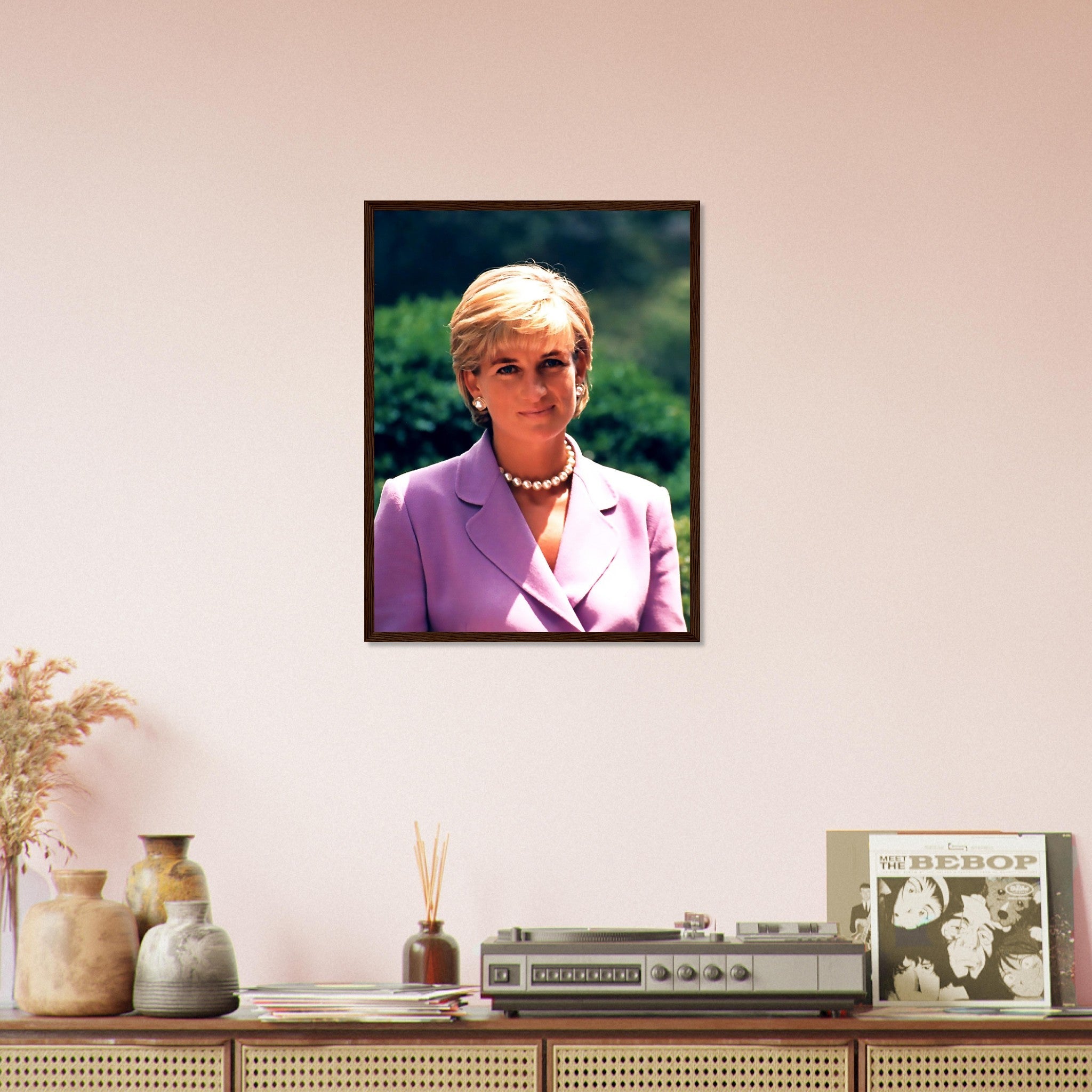 Princess Diana Framed, Diana In Washington Dc, Vintage Photo Portrait - Princess Diana Framed Print UK, EU USA Domestic Shipping - WallArtPrints4U
