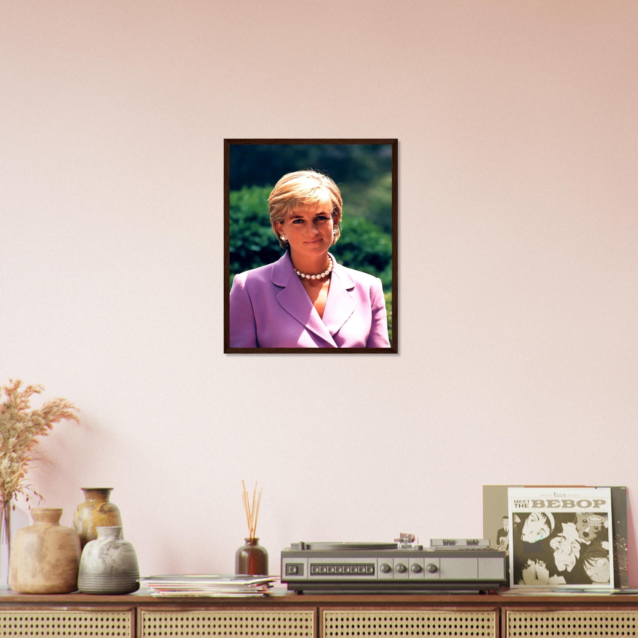 Princess Diana Framed, Diana In Washington Dc, Vintage Photo Portrait - Princess Diana Framed Print UK, EU USA Domestic Shipping - WallArtPrints4U