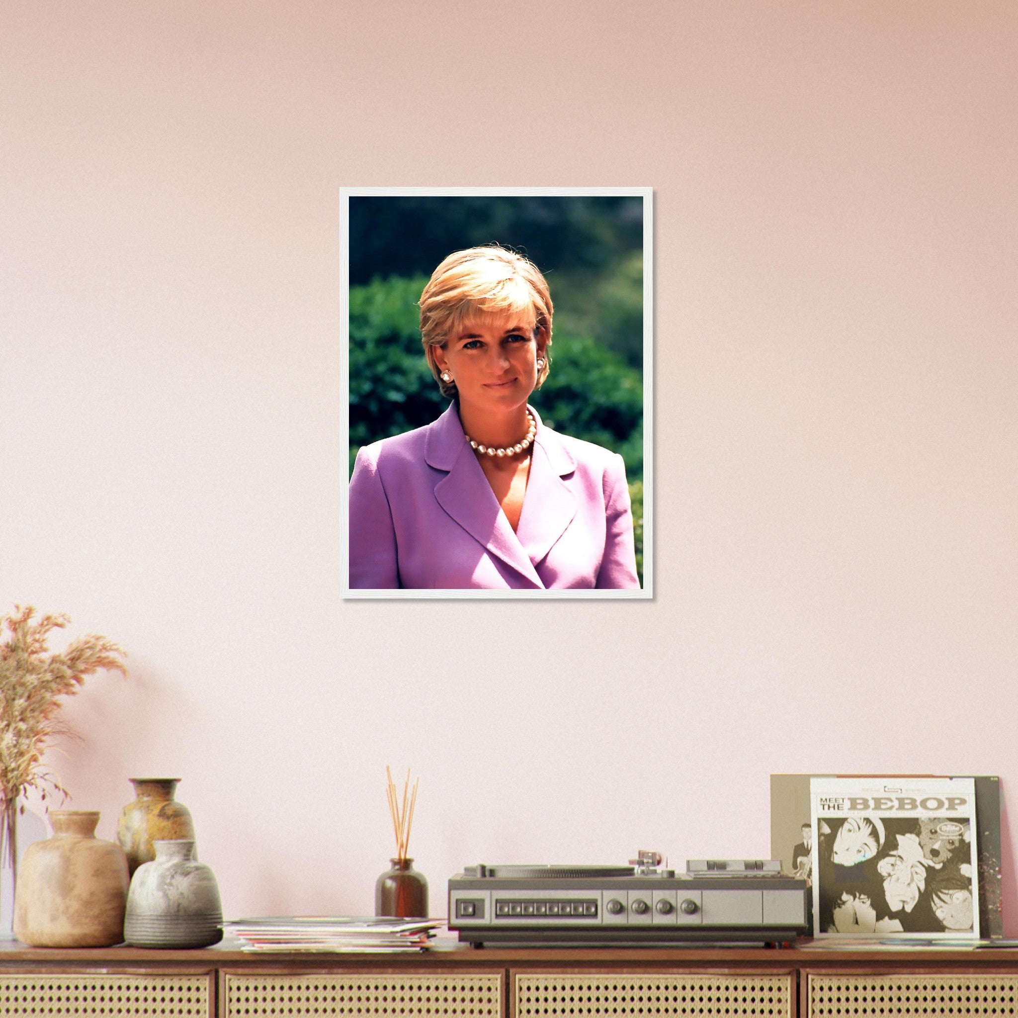 Princess Diana Framed, Diana In Washington Dc, Vintage Photo Portrait - Princess Diana Framed Print UK, EU USA Domestic Shipping - WallArtPrints4U
