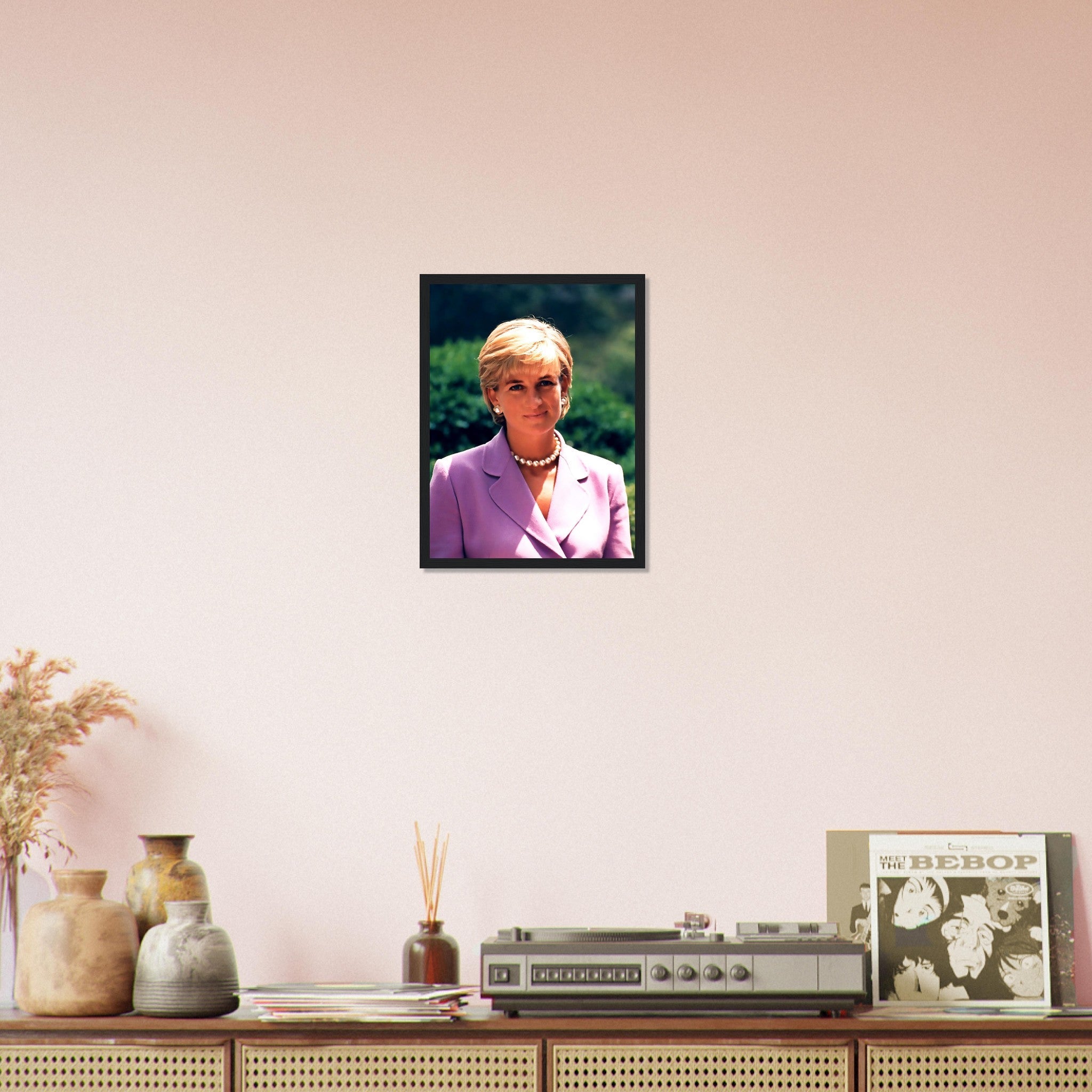 Princess Diana Framed, Diana In Washington Dc, Vintage Photo Portrait - Princess Diana Framed Print UK, EU USA Domestic Shipping - WallArtPrints4U