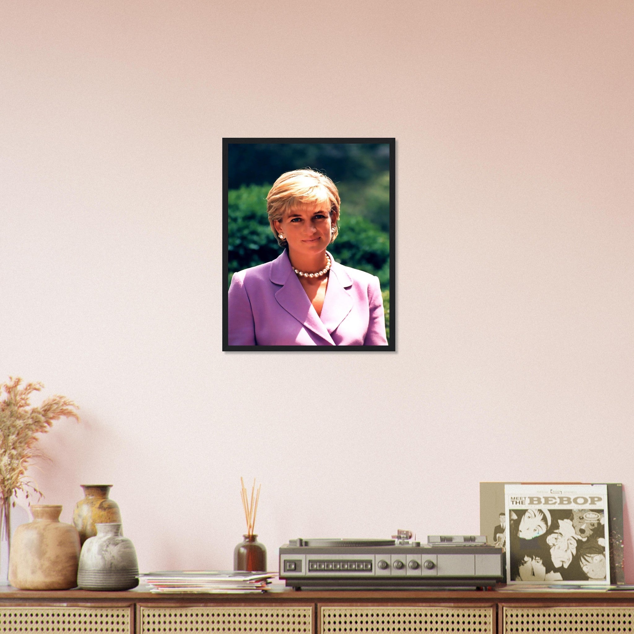 Princess Diana Framed, Diana In Washington Dc, Vintage Photo Portrait - Princess Diana Framed Print UK, EU USA Domestic Shipping - WallArtPrints4U