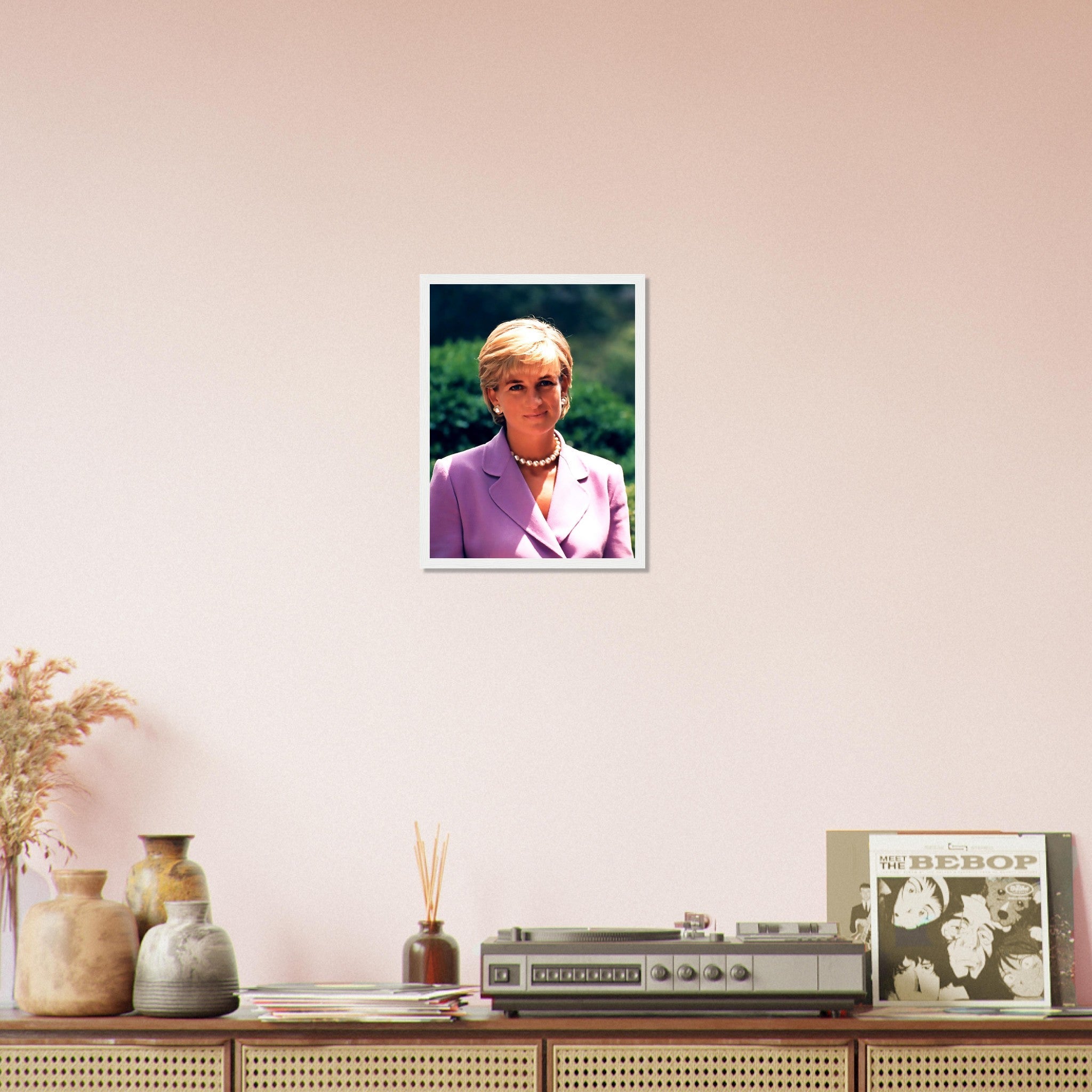 Princess Diana Framed, Diana In Washington Dc, Vintage Photo Portrait - Princess Diana Framed Print UK, EU USA Domestic Shipping - WallArtPrints4U