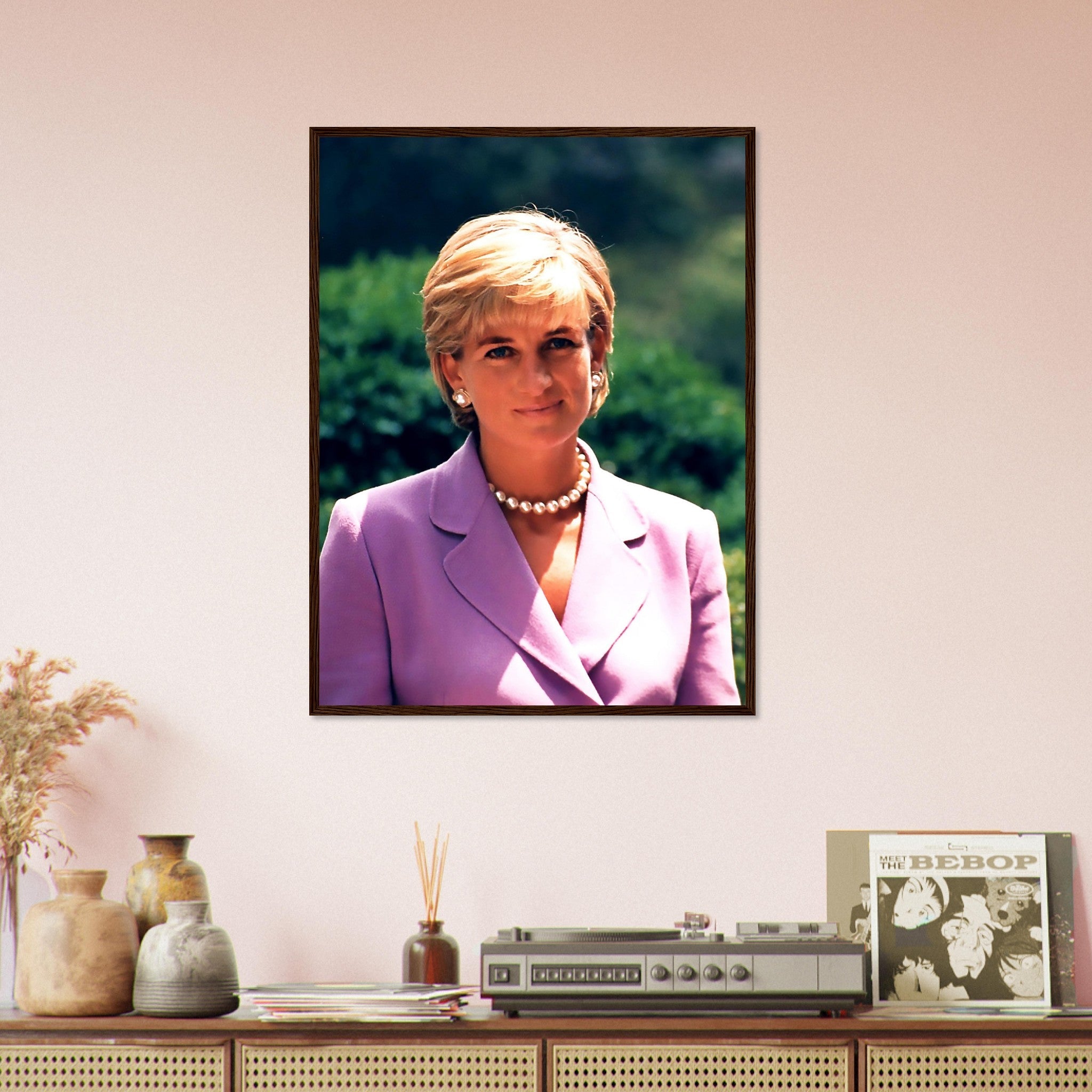 Princess Diana Framed, Diana In Washington Dc, Vintage Photo Portrait - Princess Diana Framed Print UK, EU USA Domestic Shipping - WallArtPrints4U
